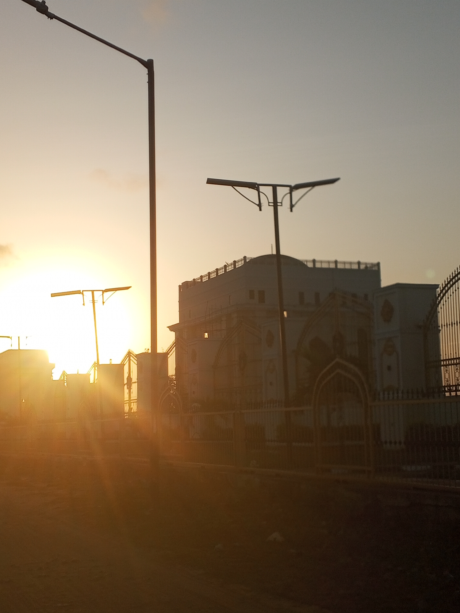 Sunset scene photographed near Ajara, Nigeria
