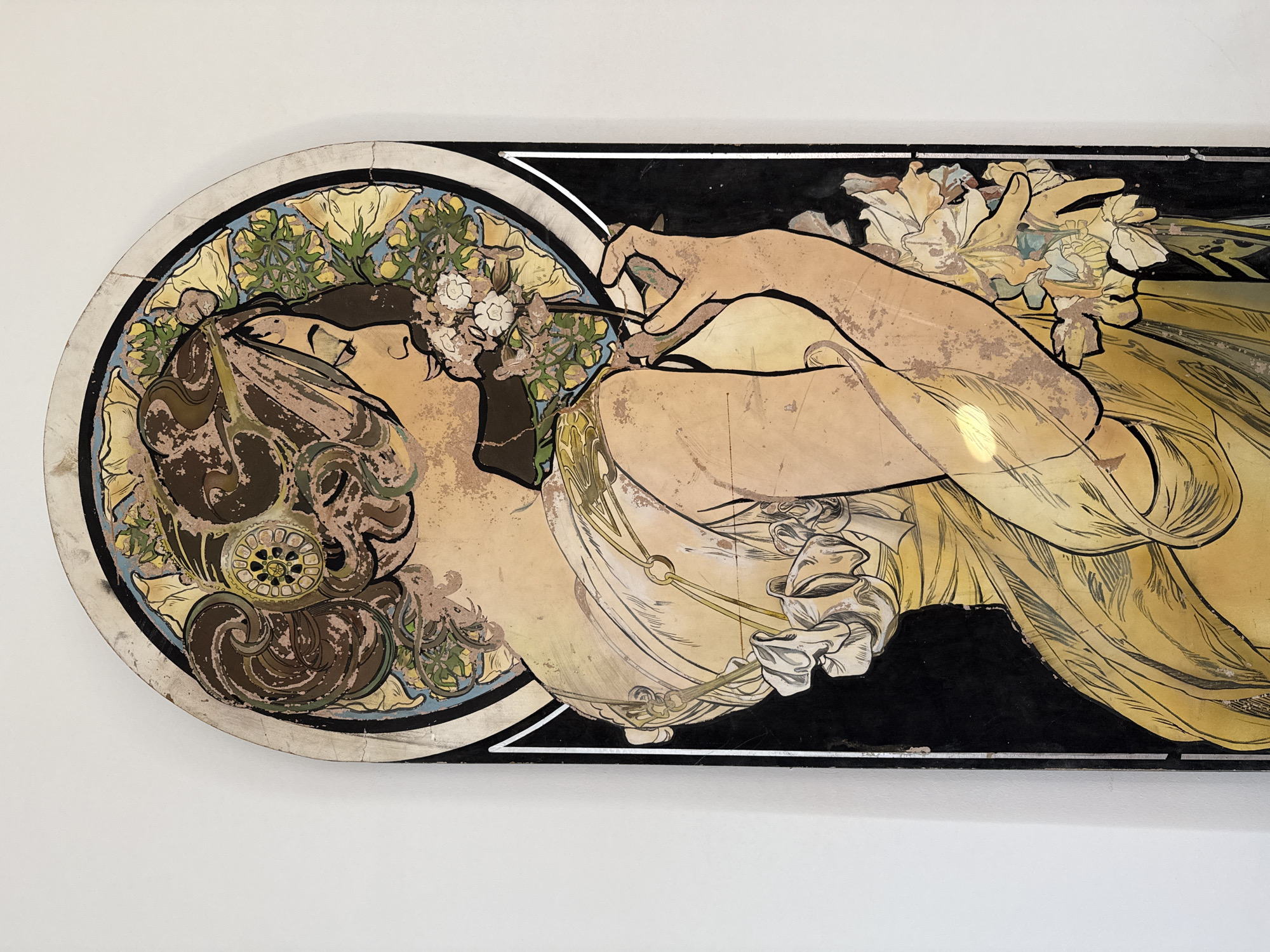 A varied mix of artwork, murals, and interior scenes