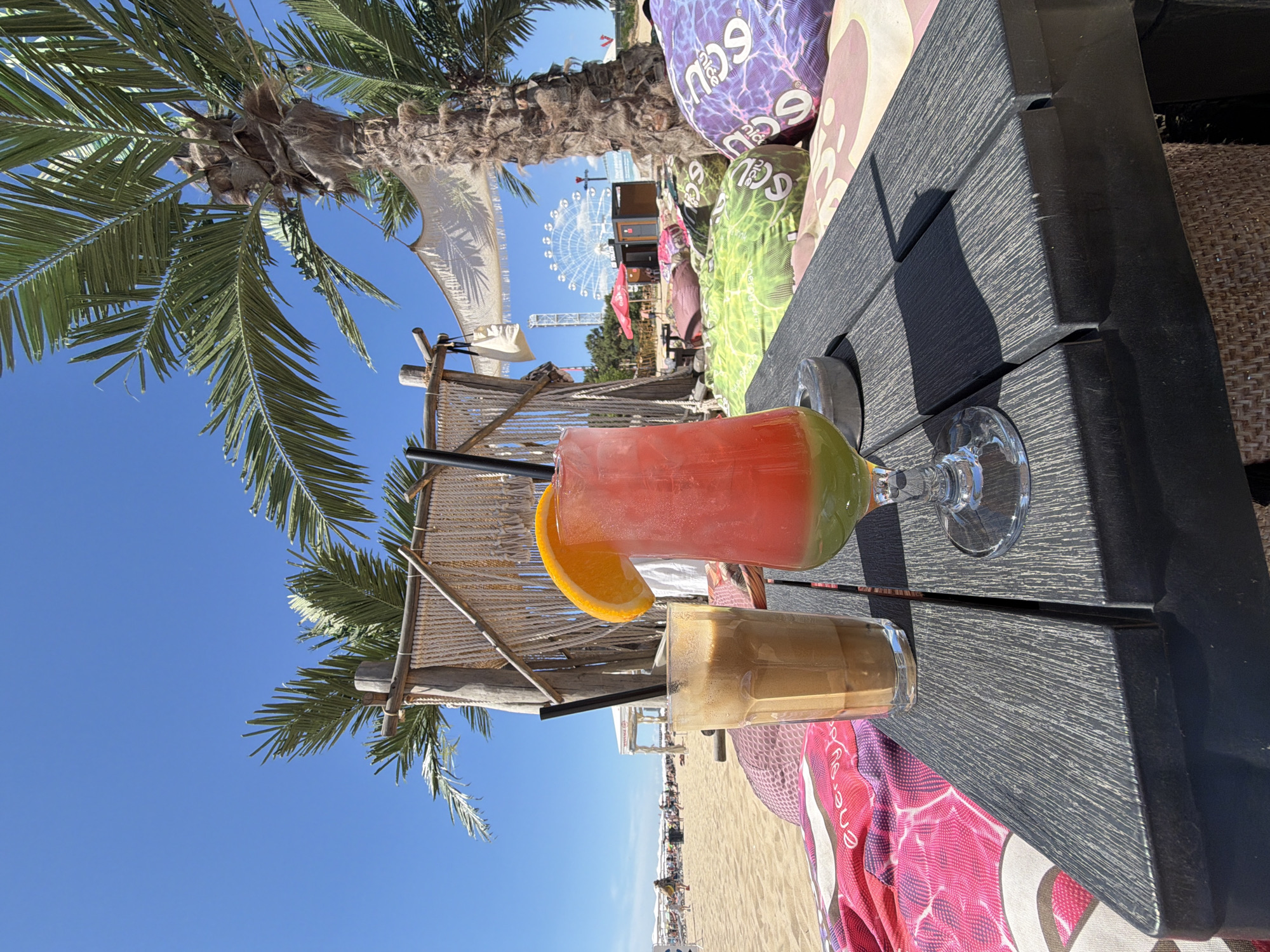 Beach day in Nesebar: cocktails, sun, and loungers