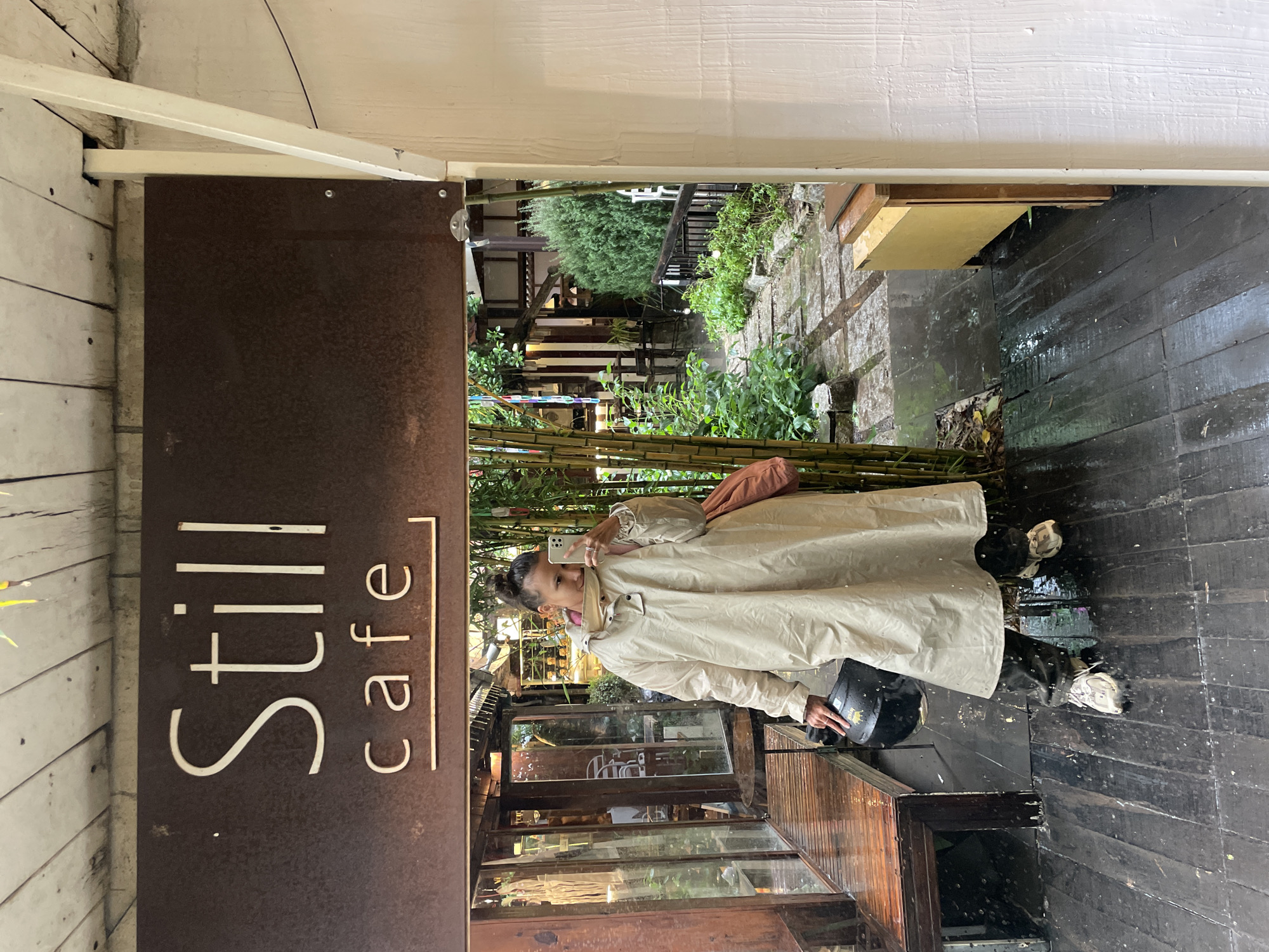 Woman with phone spotted at Still Cafe in Đà Lạt