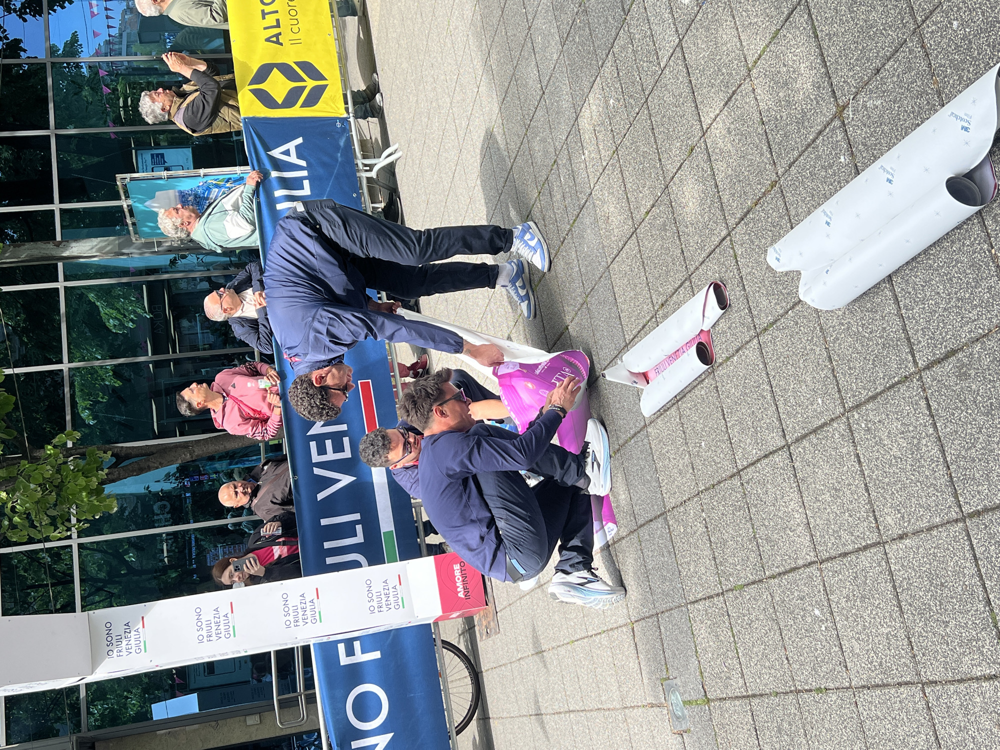 Giro d'Italia event setup underway in Burgas, Bulgaria