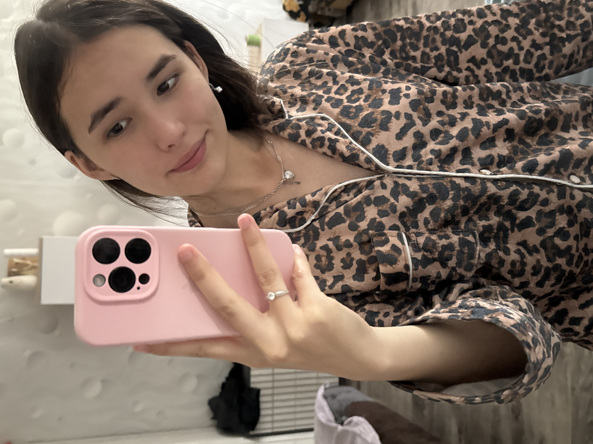 Morning selfies and dachshund cuddles in Chaikovsky bedroom