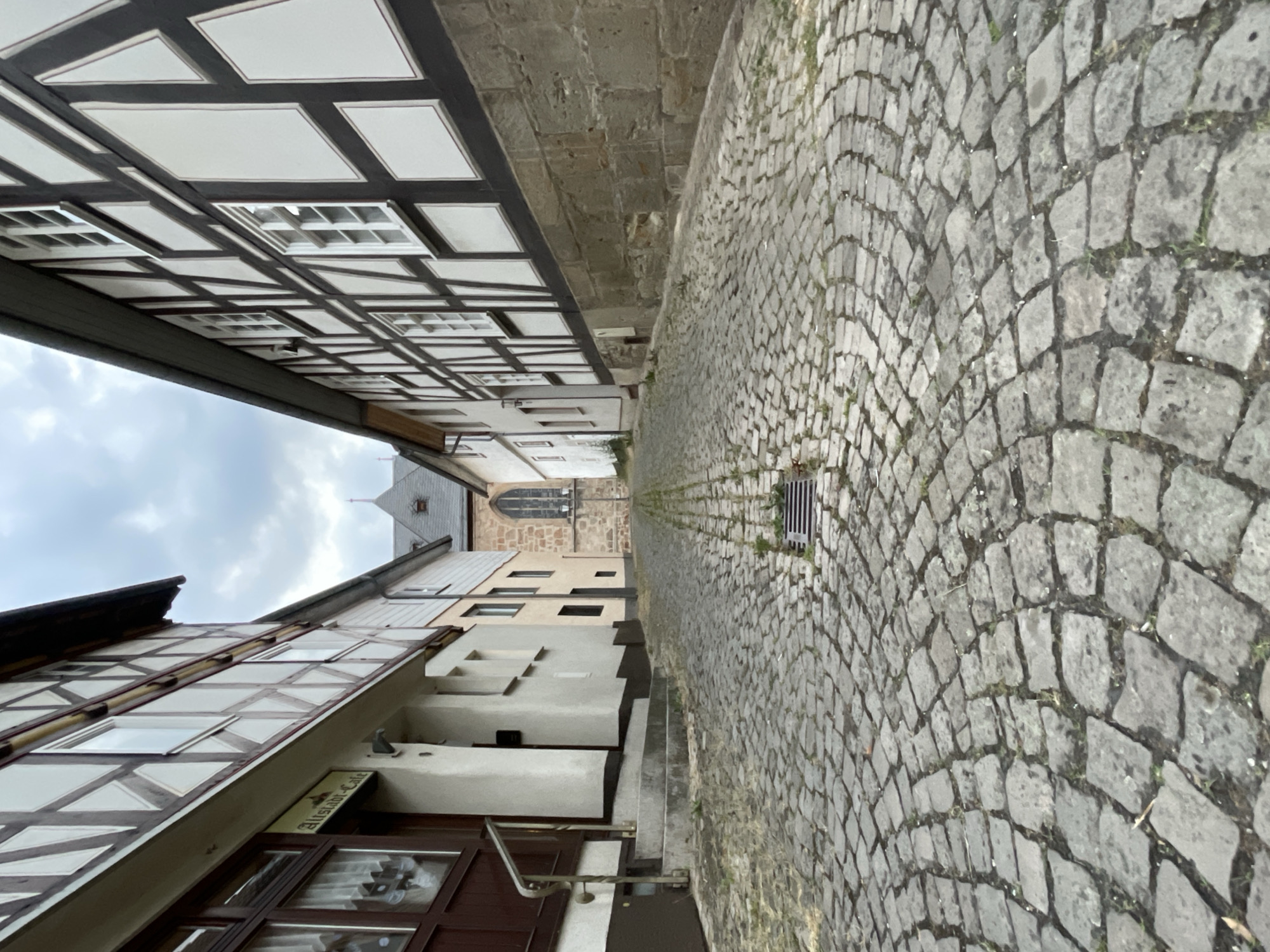 Evening stroll through Neukirchen's historic old town streets