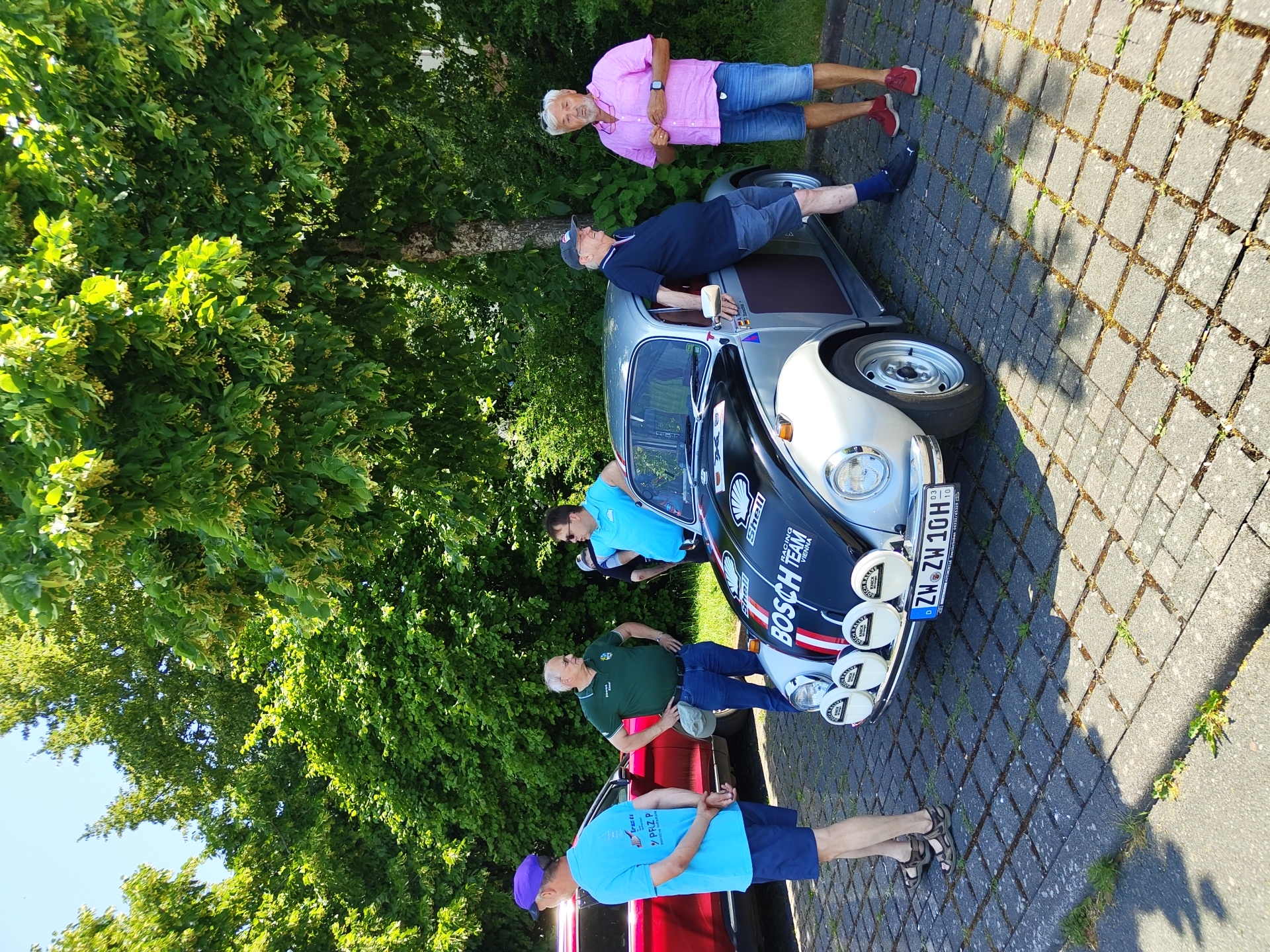 Classic car rally meetup in Pirmasens, Germany