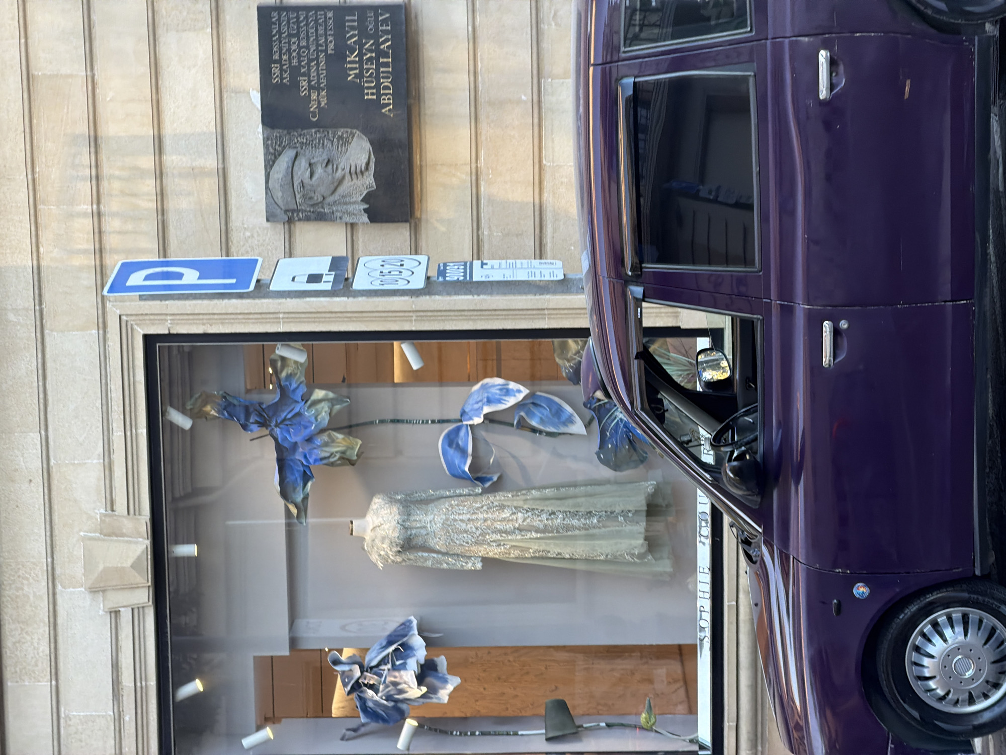 Baku's Sabail district: grand facades, street retail, everyday city life