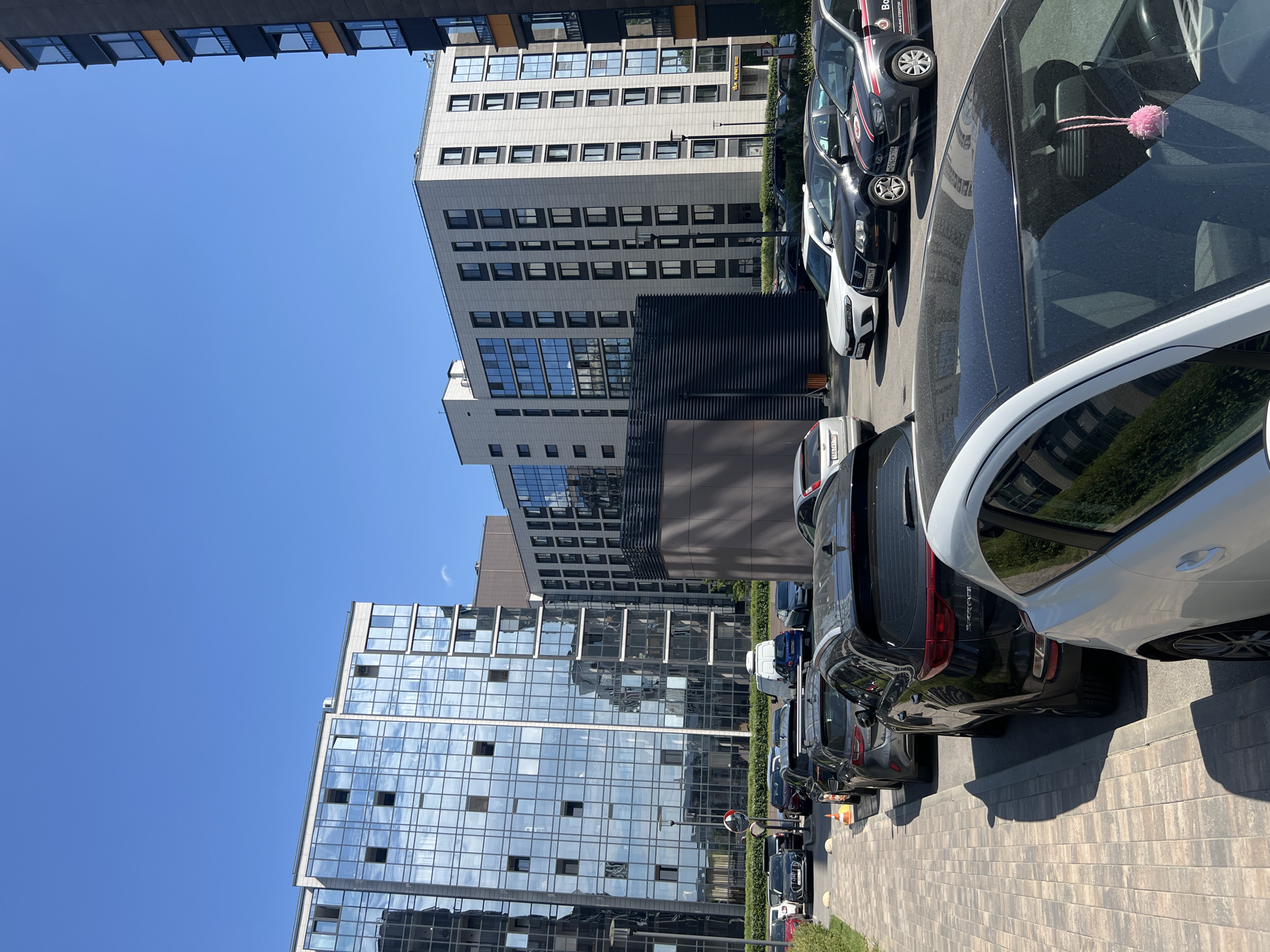 Morning stroll through modern Saint Petersburg neighborhoods documented