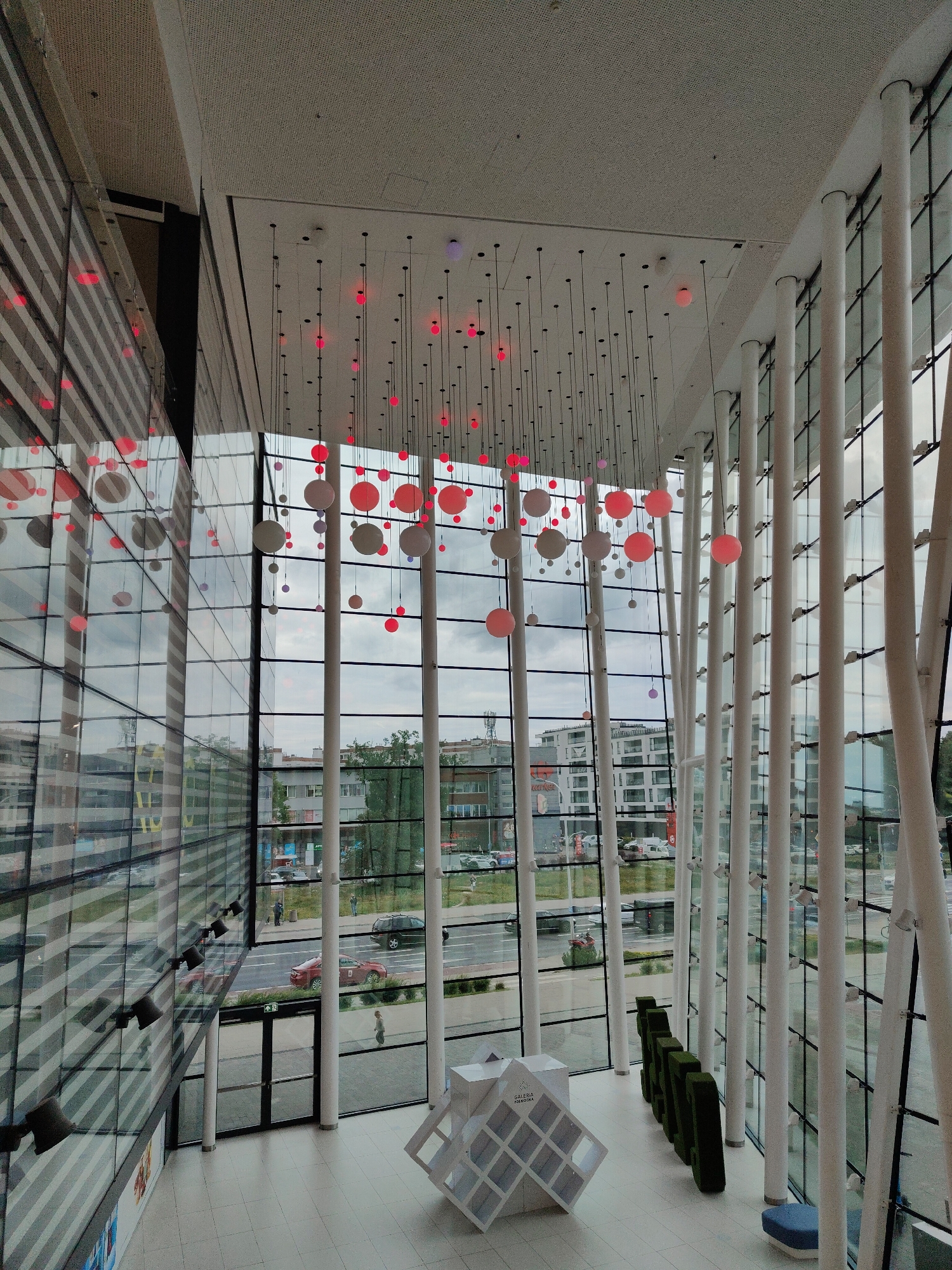 Afternoon browse through a modern Warsaw shopping mall