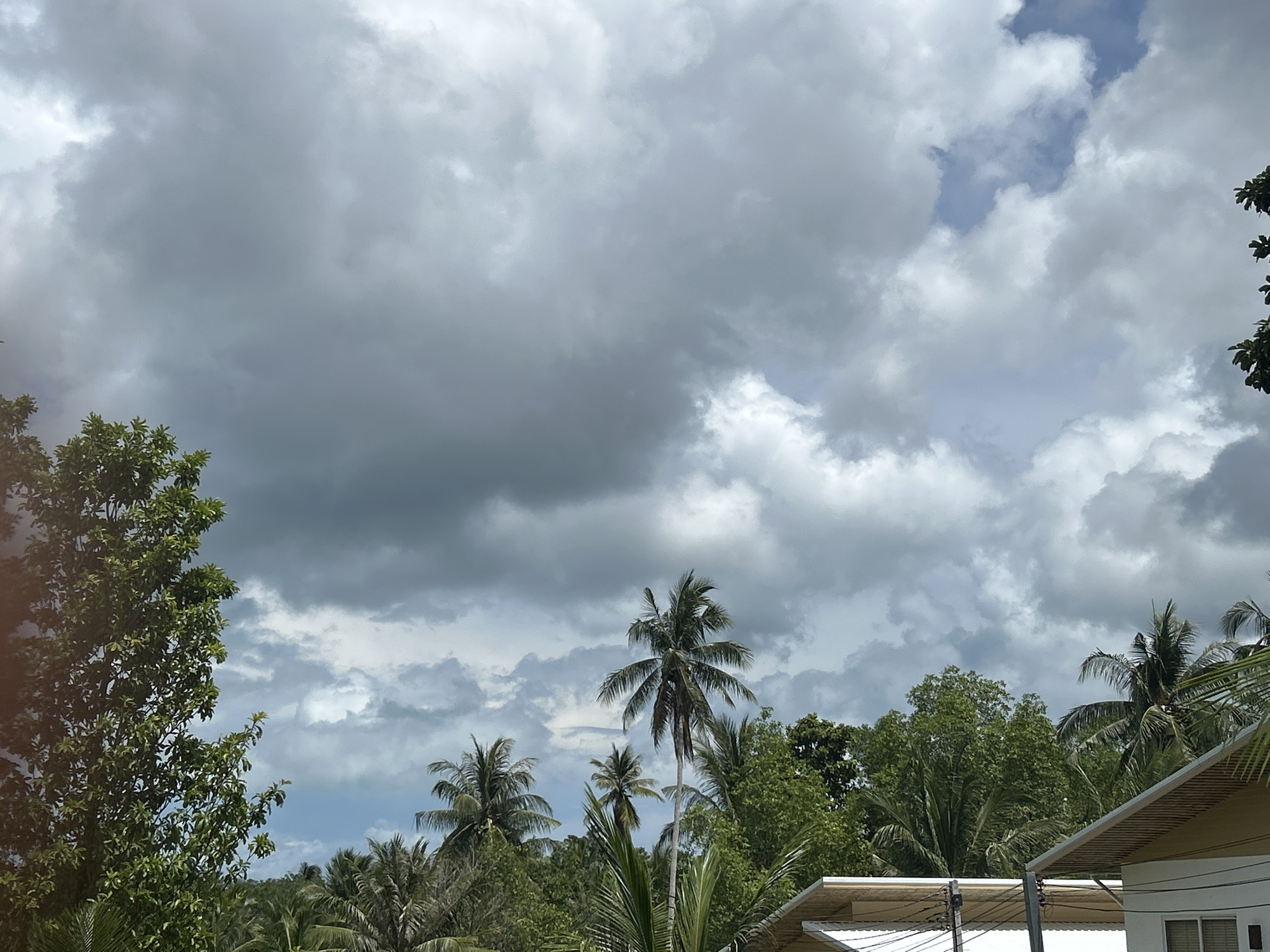 Cloudy skies observed over Baan Nai Suan, Thailand