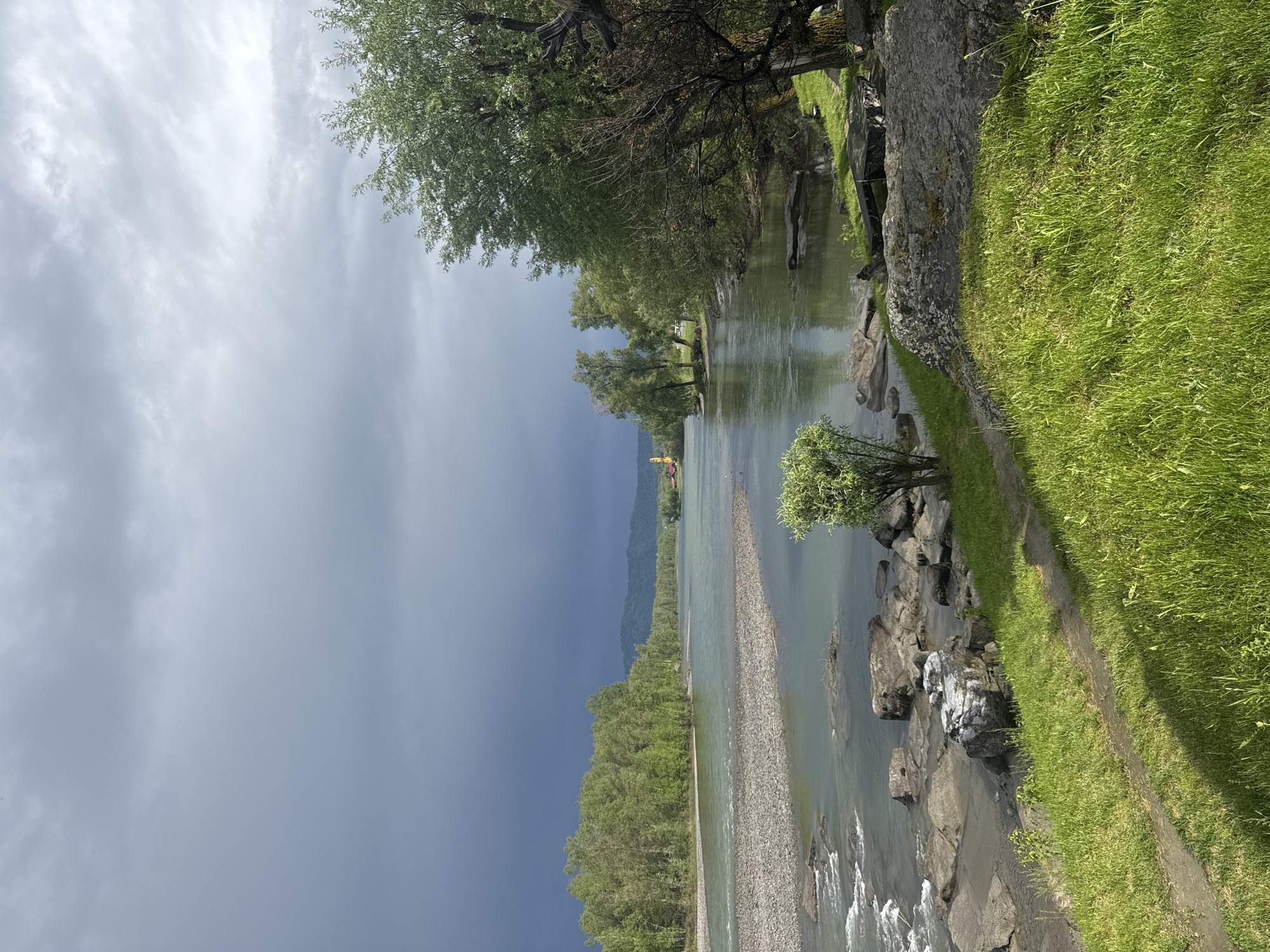 Heavy storms hit Katun River area in Aya, Russia