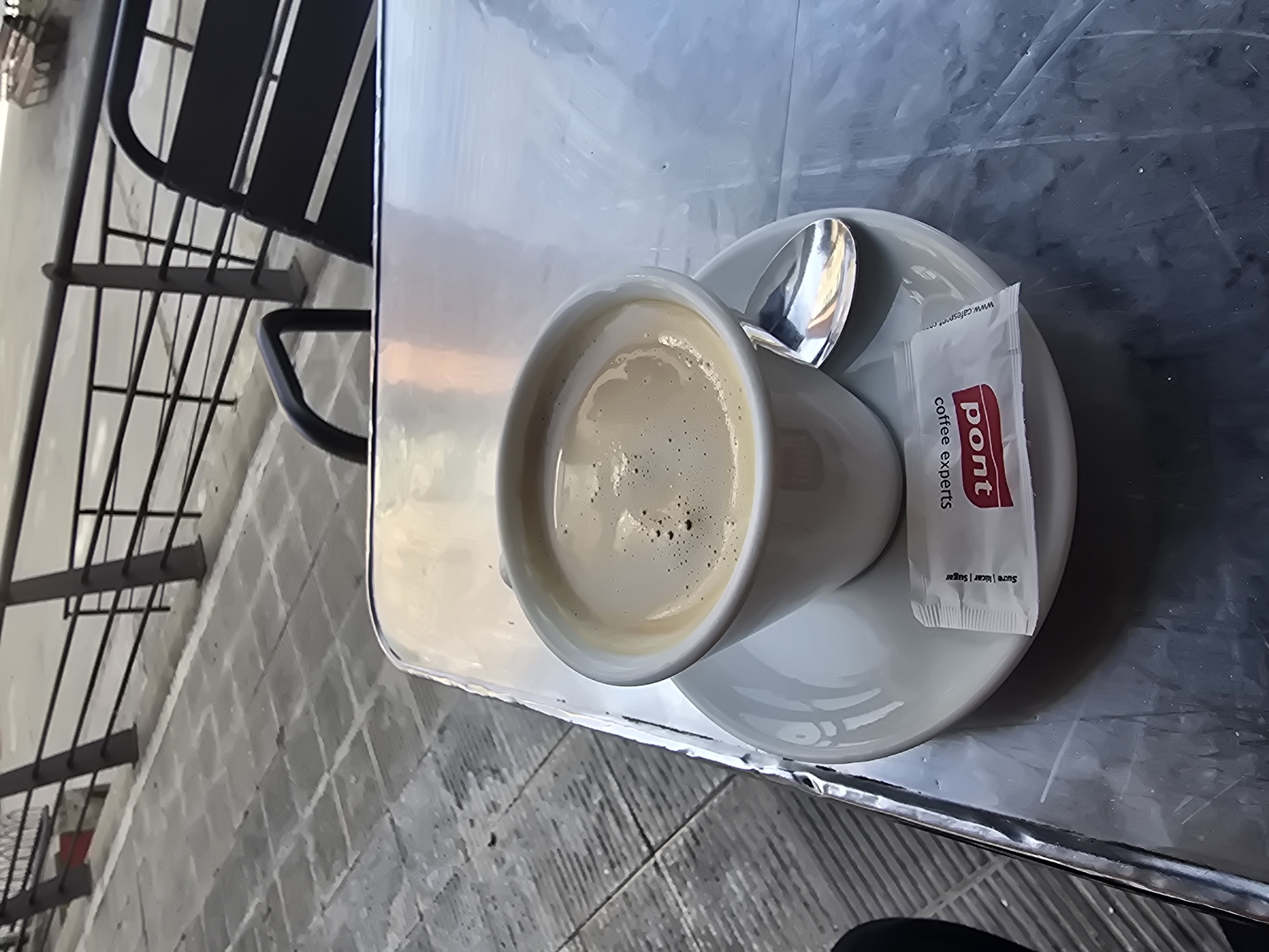 Morning coffee break documented in Cornellà de Llobregat