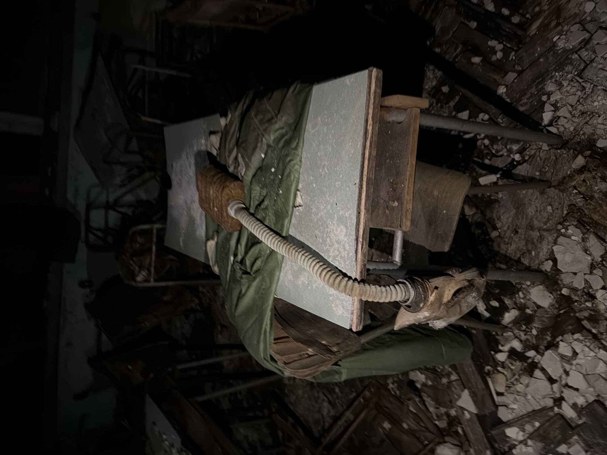 Abandoned building interior documented in Debelets, Bulgaria