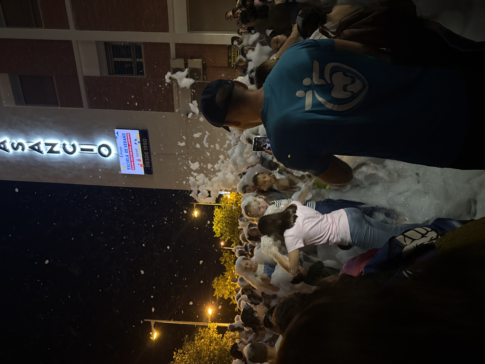 Foam party and inflatable obstacle course draw crowds