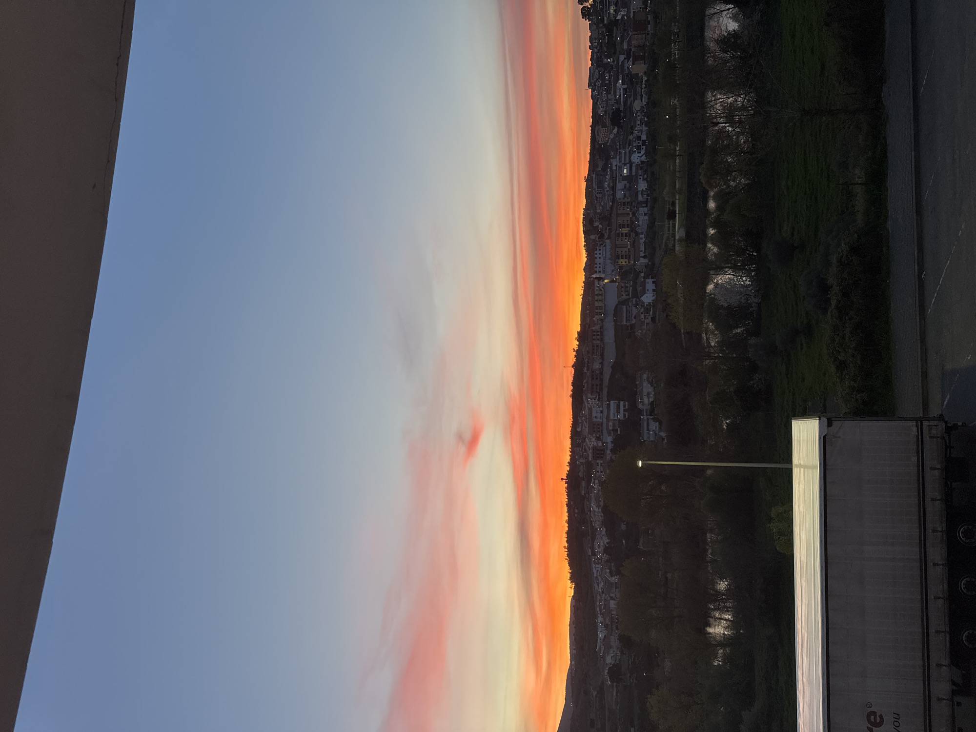 Evening sunset and gaming scenes documented in Mirandela Portugal