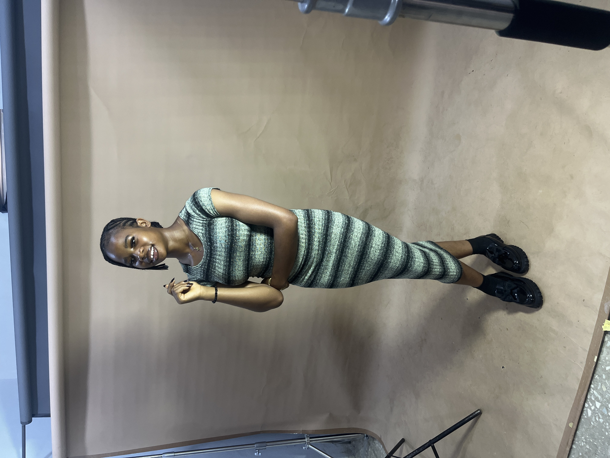 Studio portrait session underway in Gura Top, Nigeria