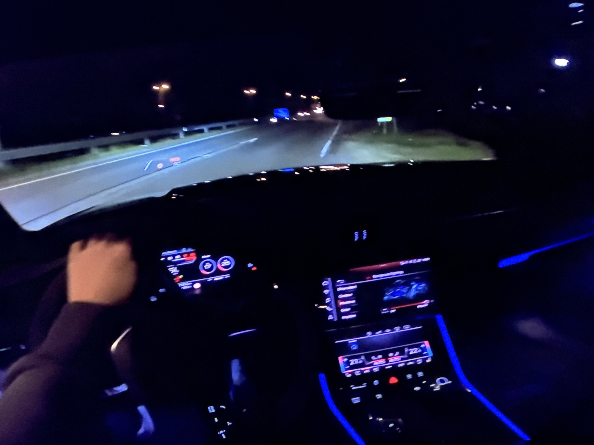Nighttime Audi RS6 GT Drive Documented in Bezden, Bulgaria