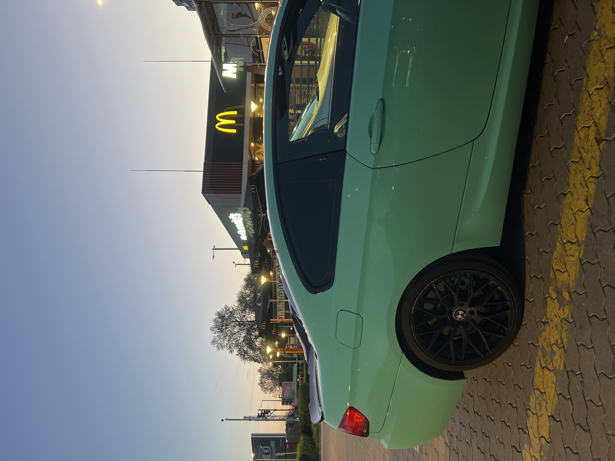 Evening scenes documented at McDonald's in Plovdiv, Bulgaria