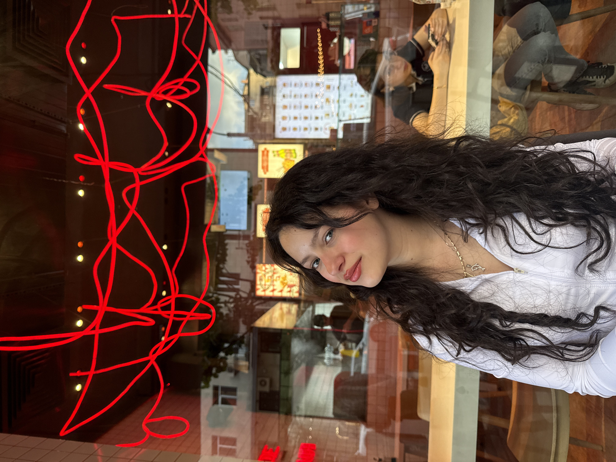 Woman observed at multiple Yerevan locations during afternoon outing