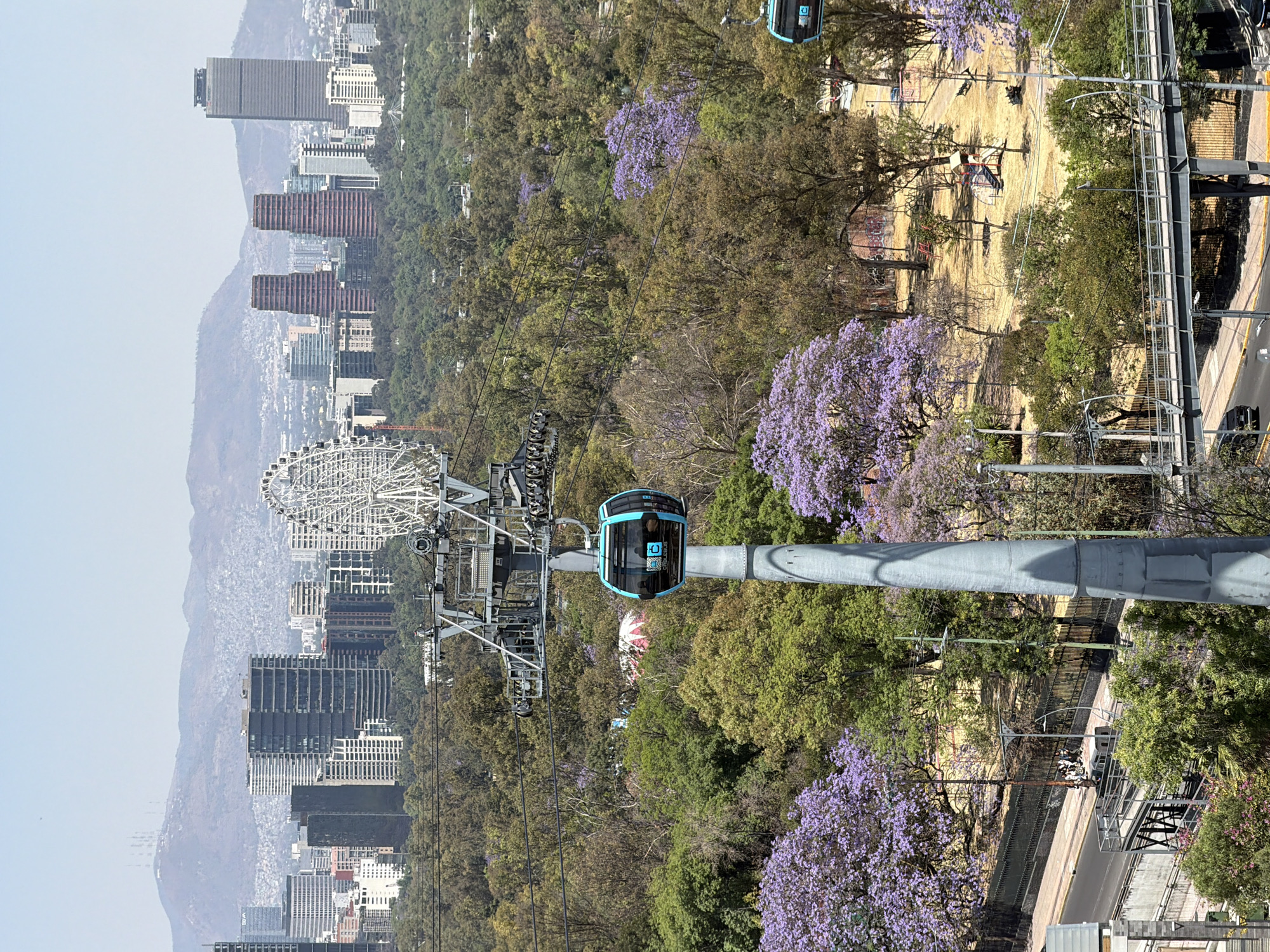 Elevated views of Chapultepec Park captured across Mexico City