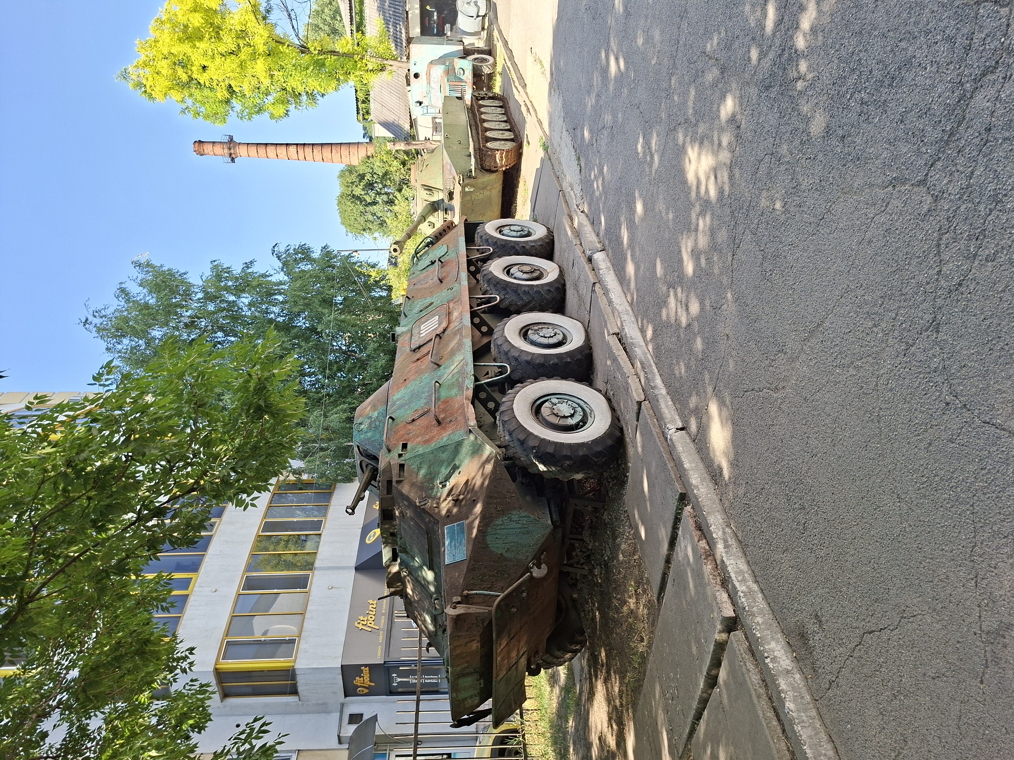 Soviet-era military hardware on outdoor display in Chișinău