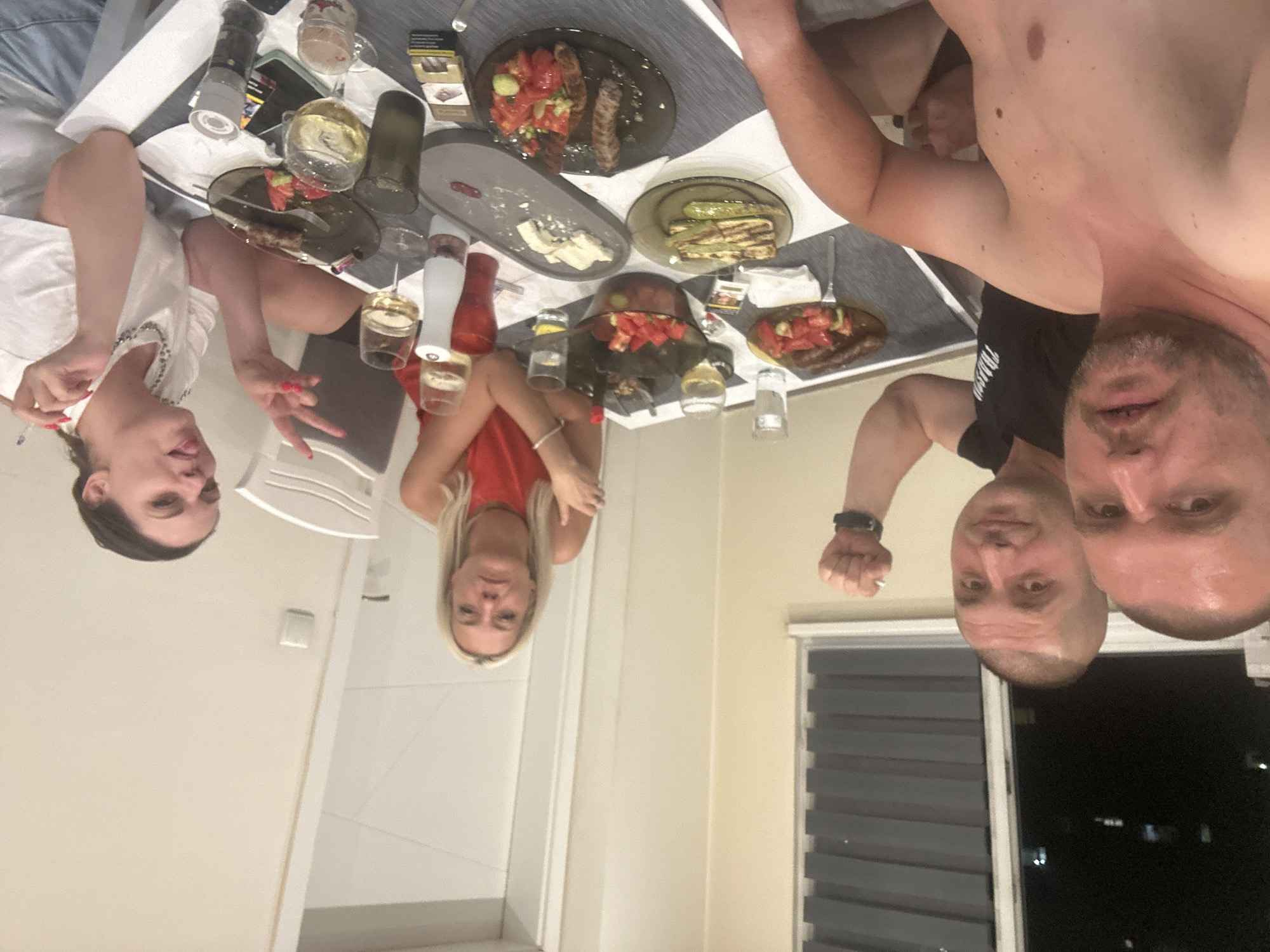 Dinner for four at a Sofia restaurant