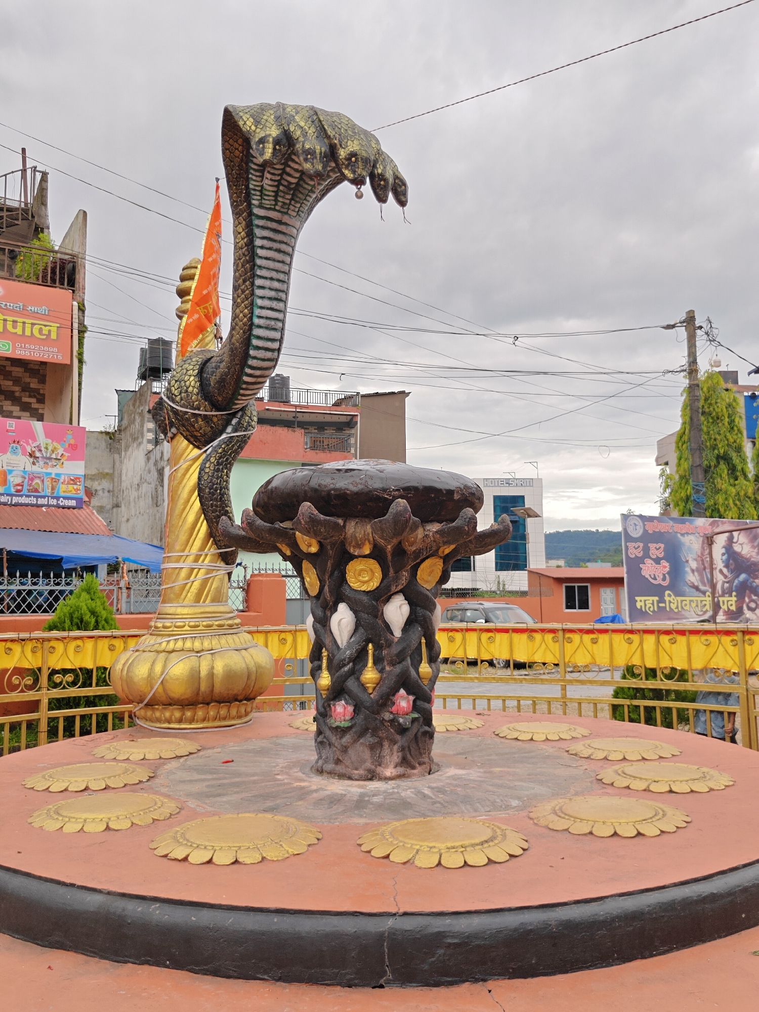 Exploring the World Peace Pagoda and temple grounds in Pokhara