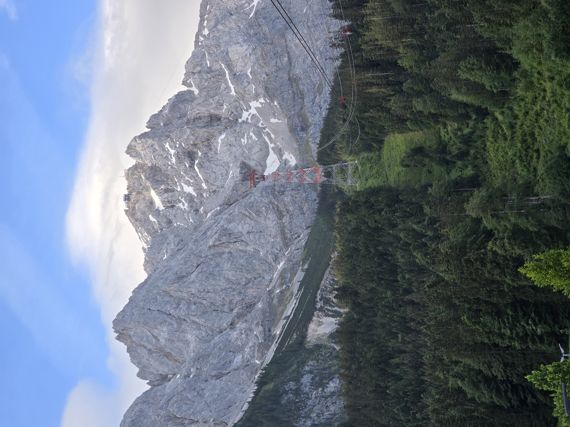 Zugspitze cable car base area, Grainau — early summer morning