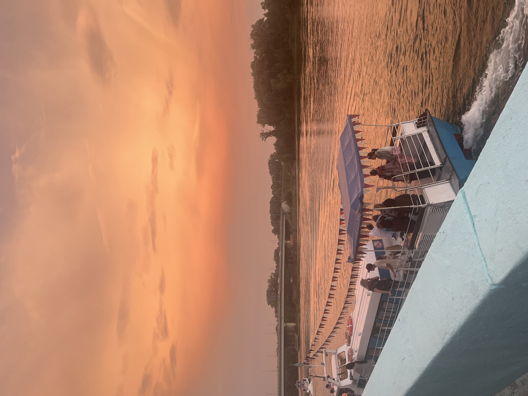 Golden hour on the Irtysh River in Oskemen