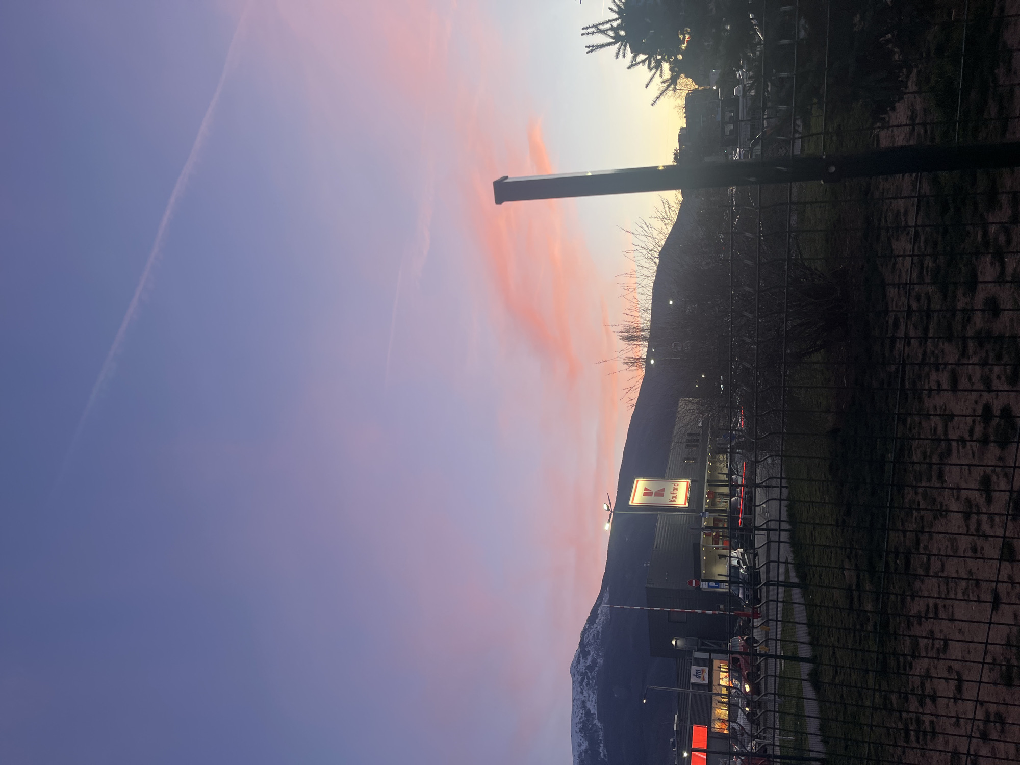 Evening gym visit and sunset captured in Sofia