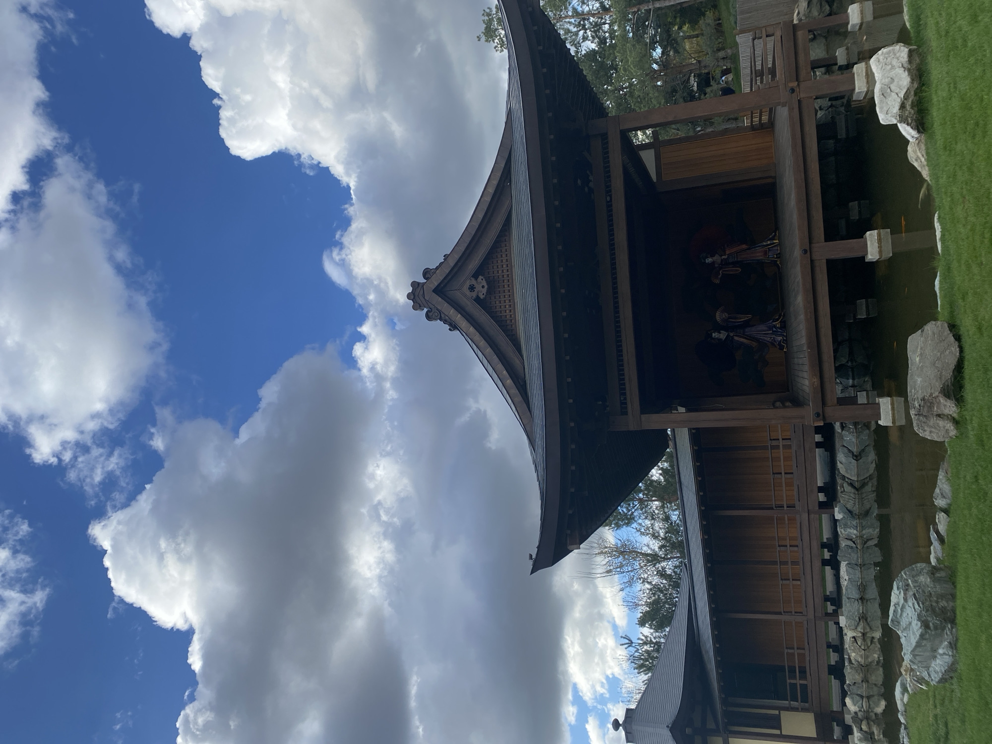 Visitors explore Japanese garden features in Krasnodar Park