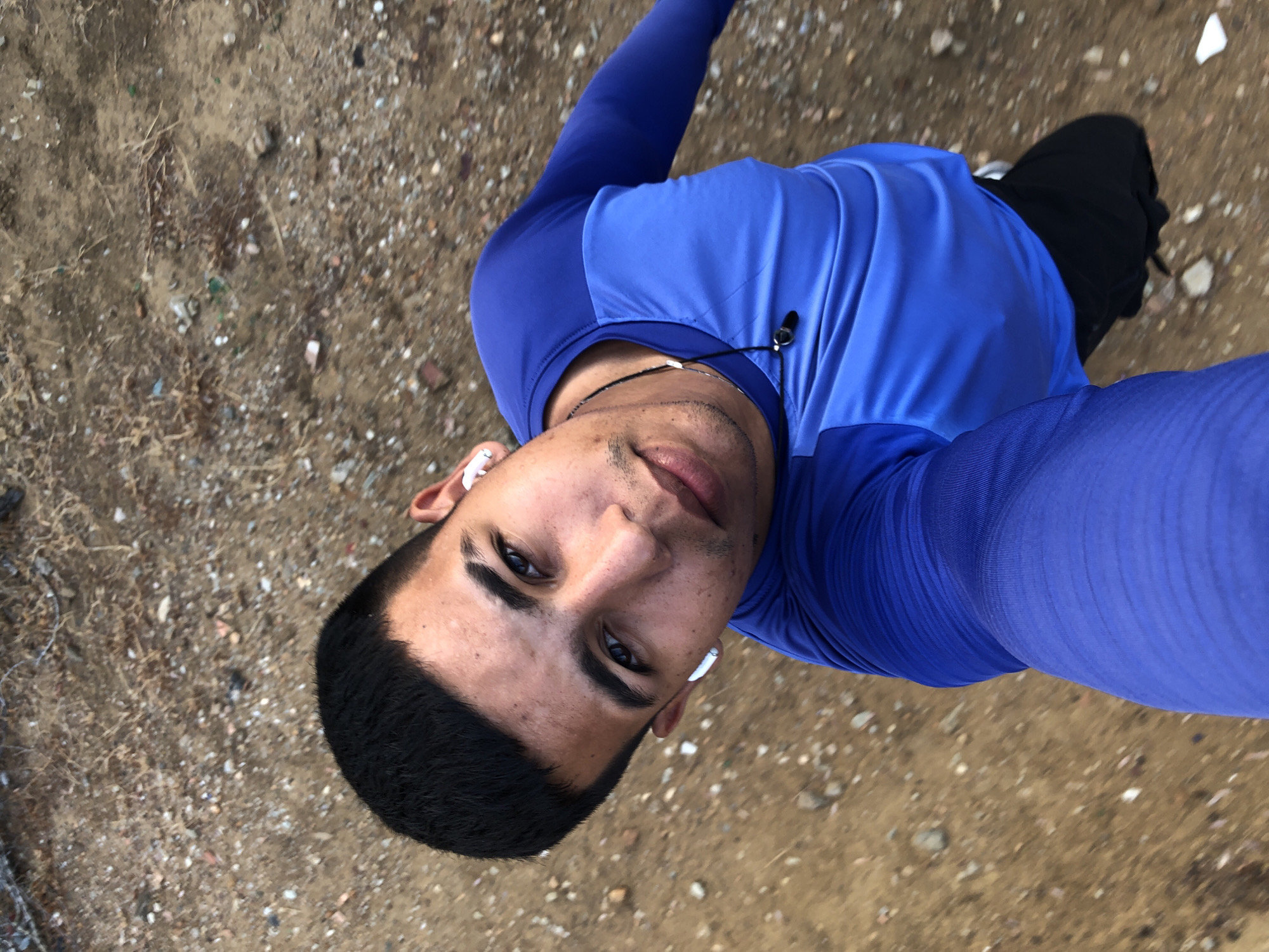 Person documents rural Altagracia Venezuela with selfies and landscape photos