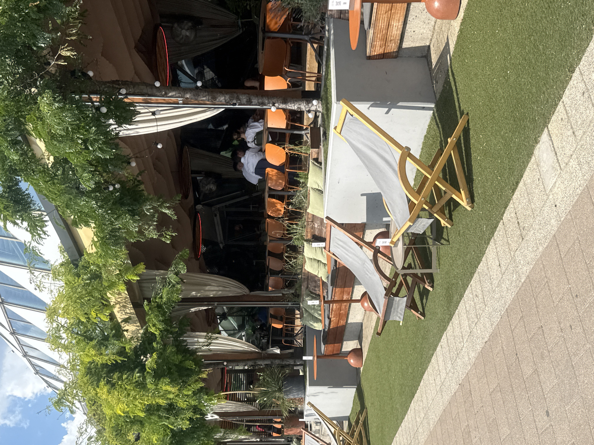 Lunch at a plant-filled Danube-side terrace in Budapest