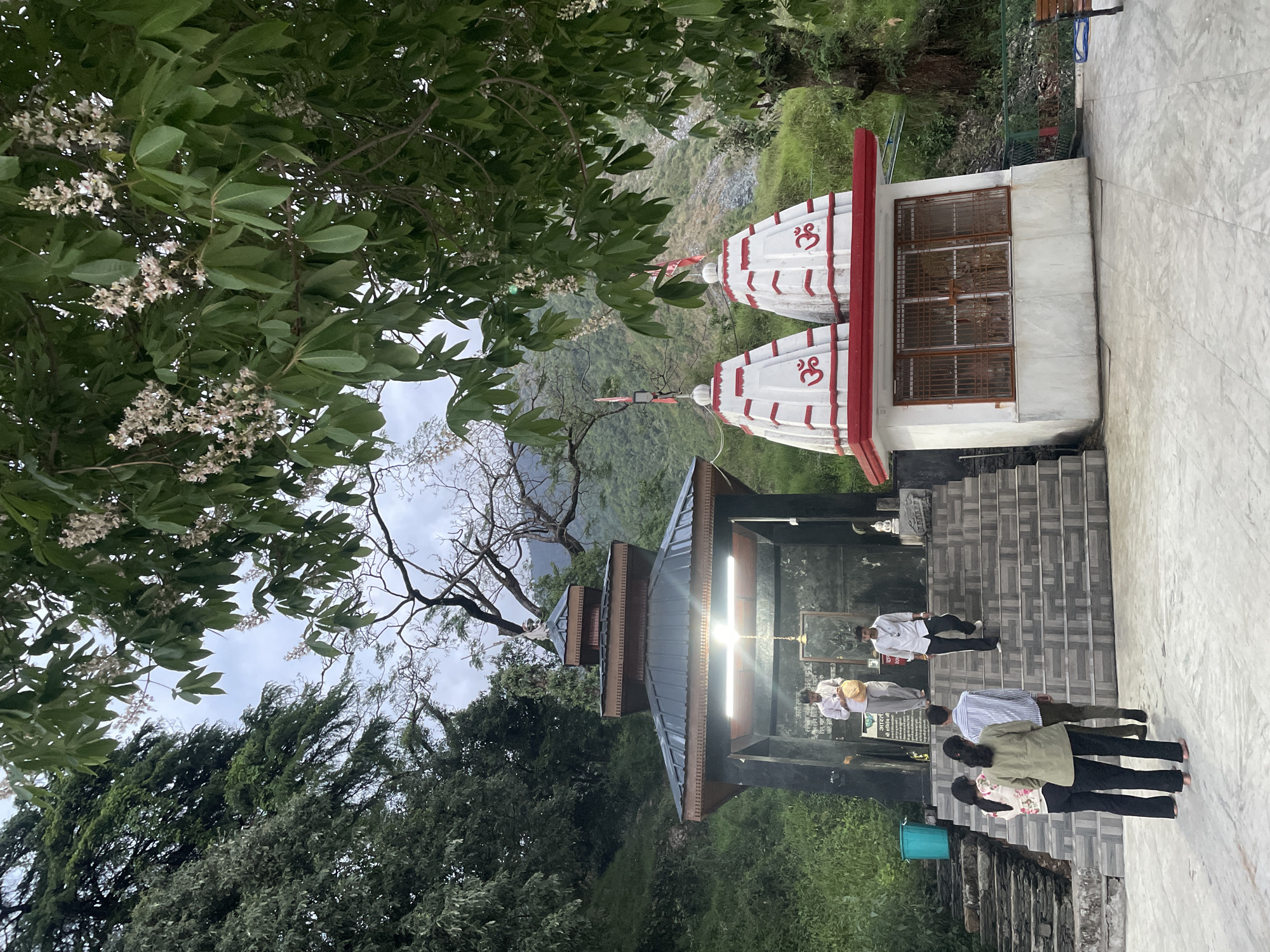 Devotees observed in prayer rituals at Bhagsu temple complex