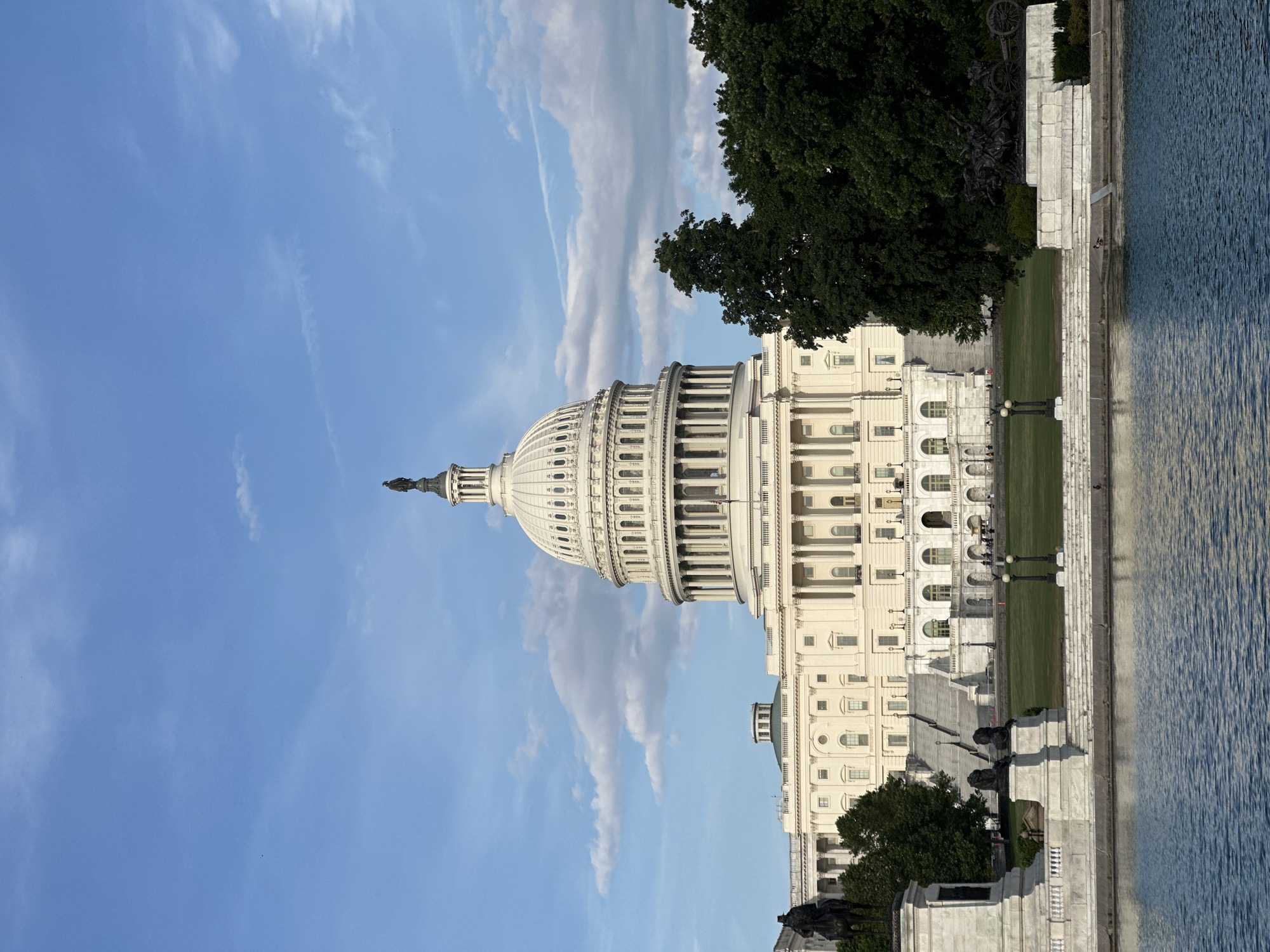 Capitol Building photographed under clear skies in Washington