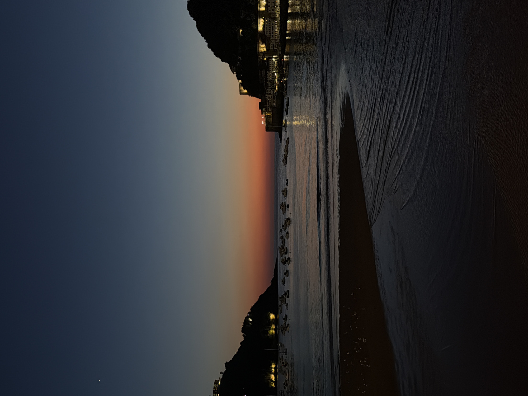 Sunset hour at La Concha beach, San Sebastián