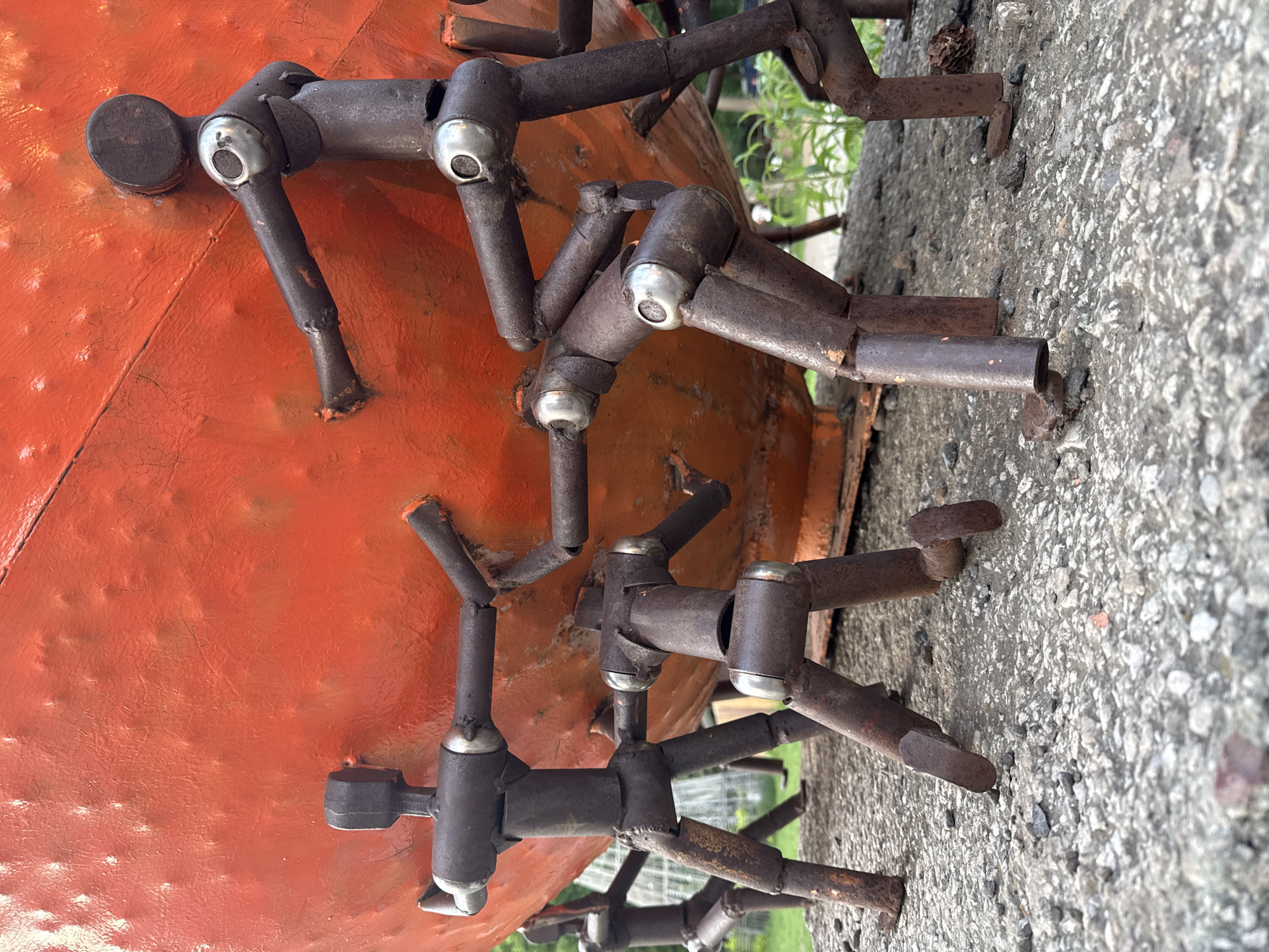 Park sculptures and playground installations documented in Izhevsk, Russia