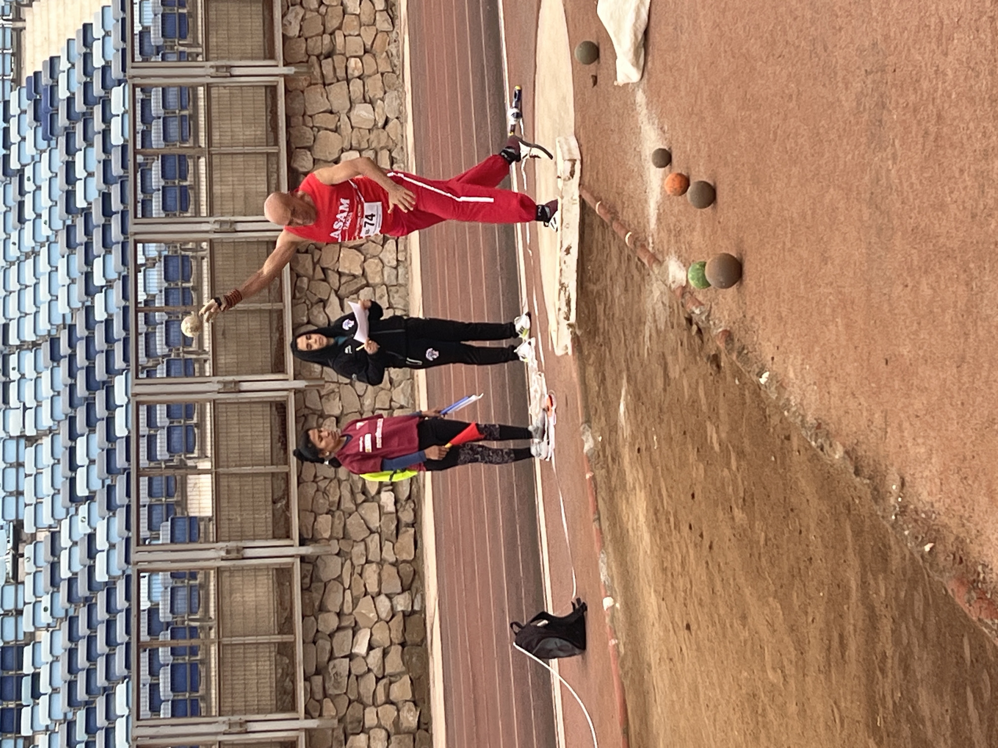 Multi-event track and field meet at Arica's Regional Stadium