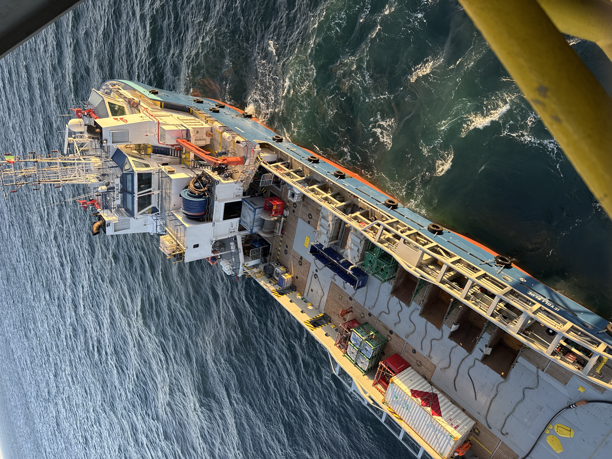 Maritime industrial activity observed off Italian coast includes capsized vessel