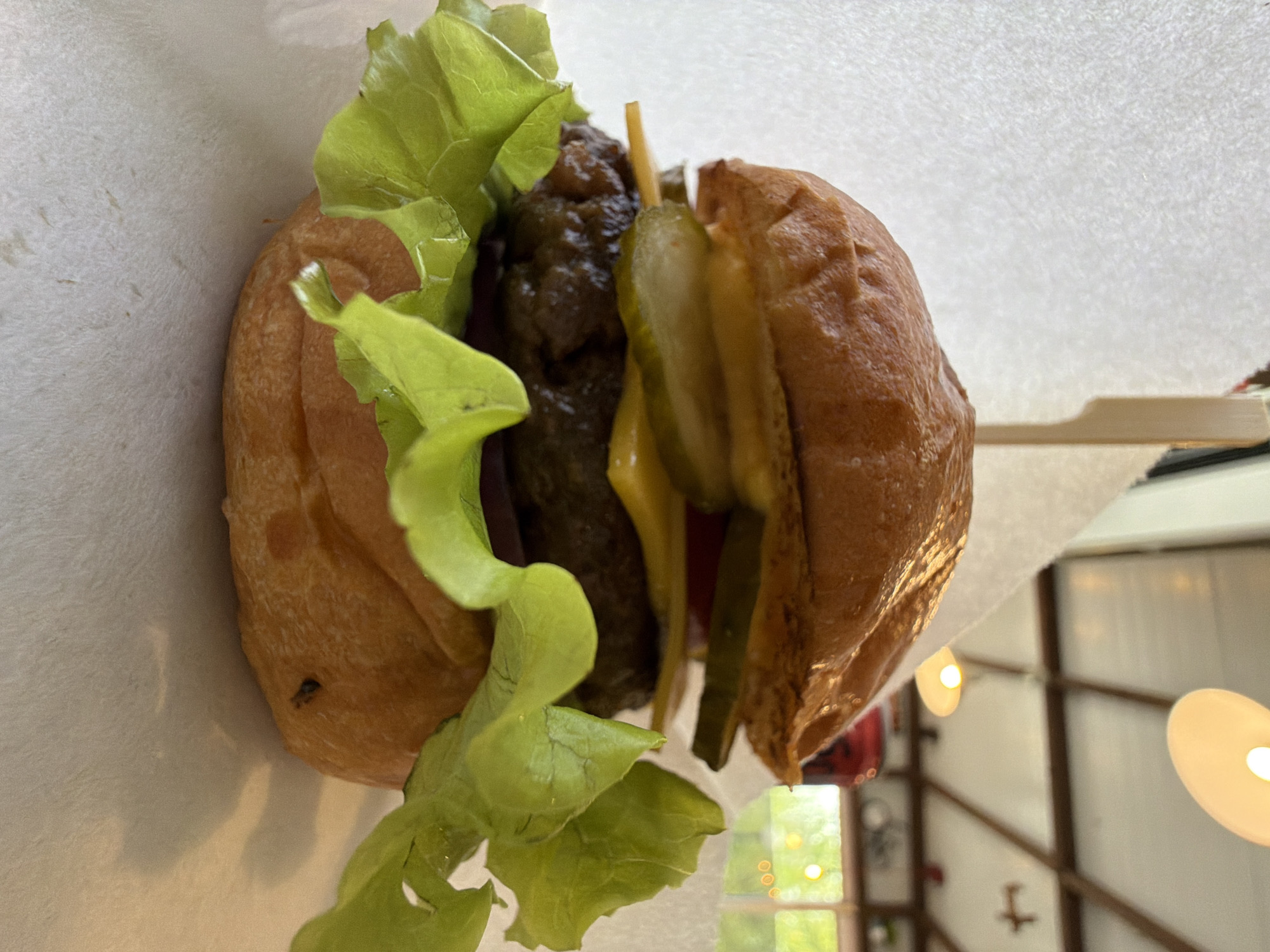Burger meal documented in Krasnoyarsk, Russia morning hours