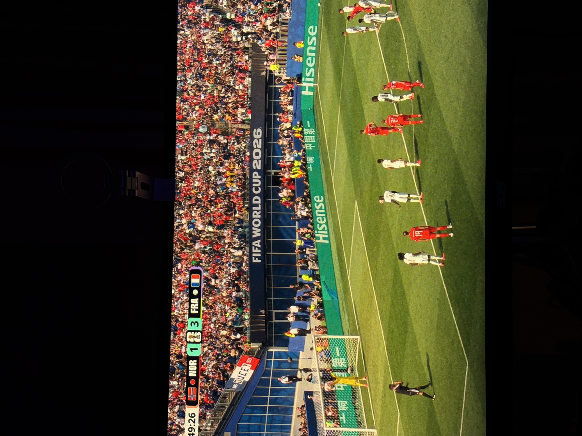 France leads Norway 3-1 in the second half