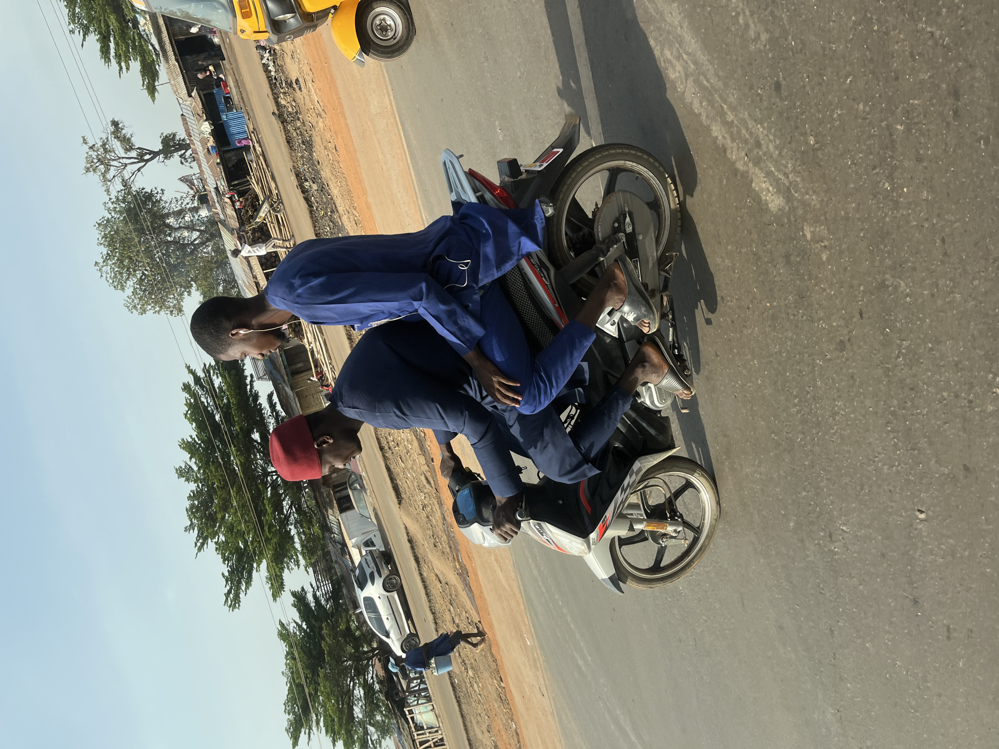 Morning street life documented in Ado, Nigeria