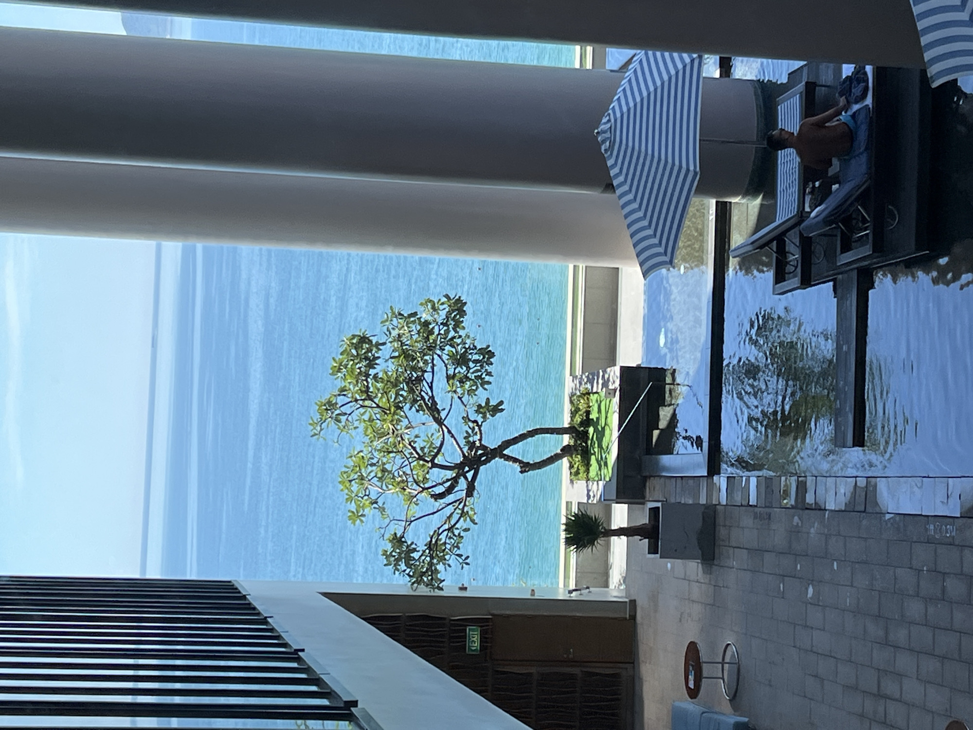 Tourist documents early morning resort stay in Nha Trang