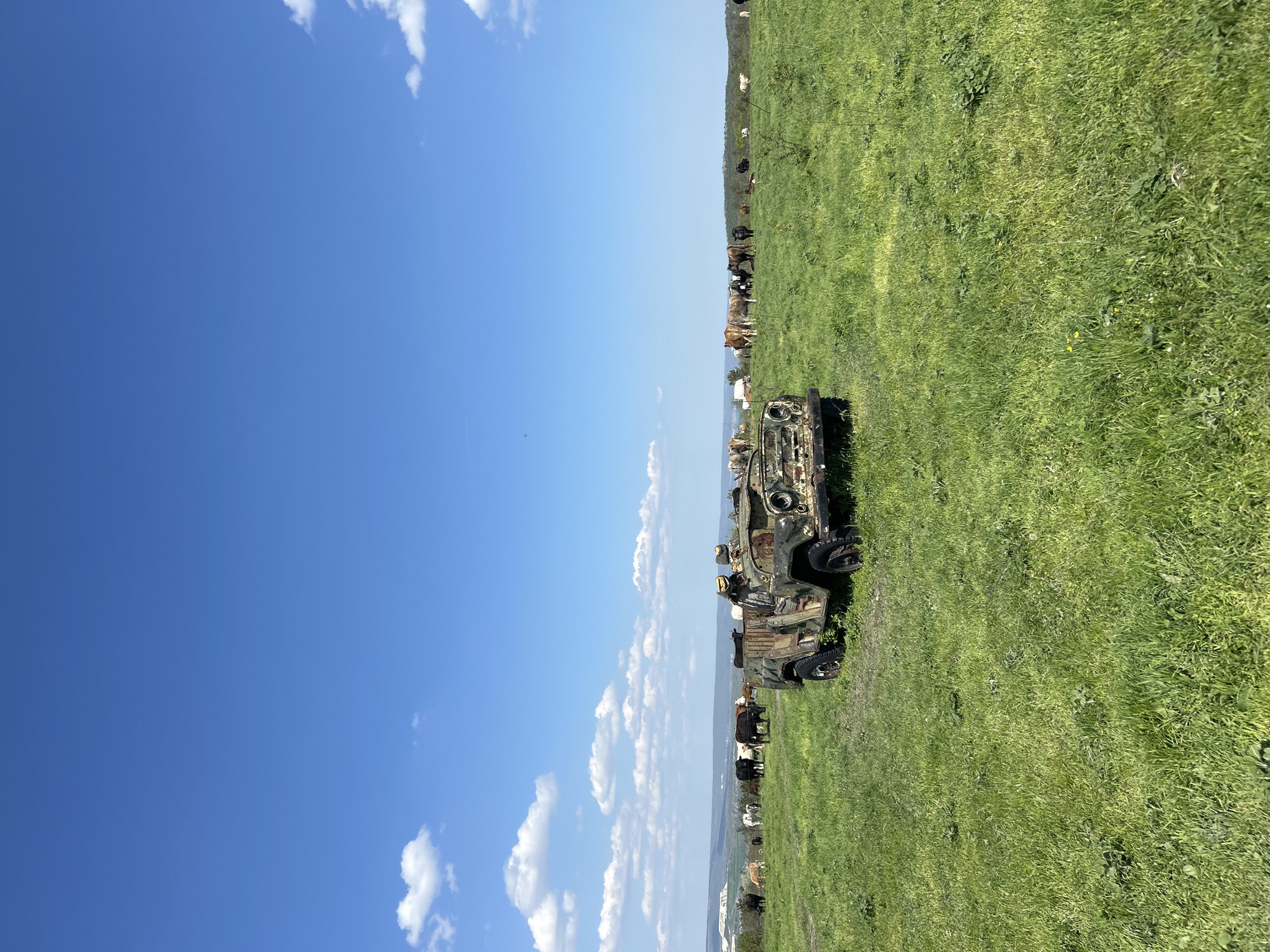 Rural Bulgaria scenes: pastoral field and rock formations documented