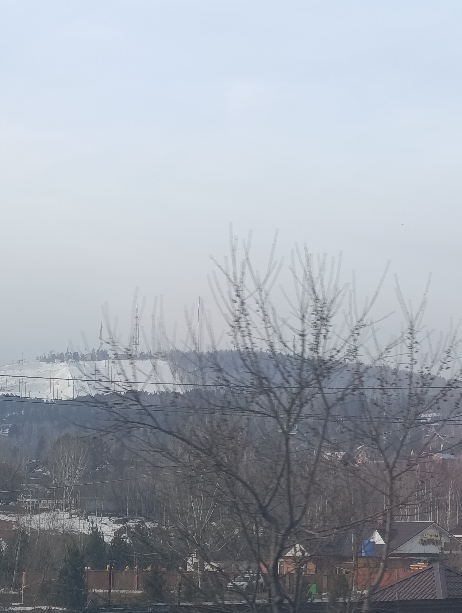 Winter scenes of Krasnoyarsk buildings and Orthodox churches documented