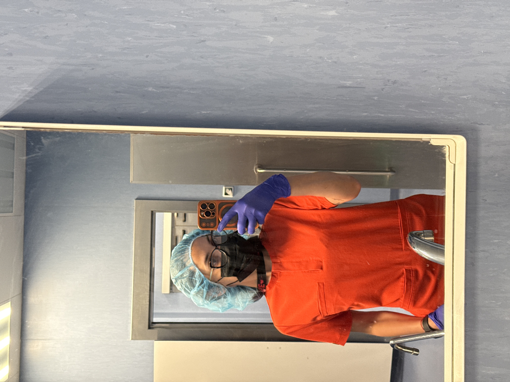 Healthcare worker documents shift moments in Pleven, Bulgaria