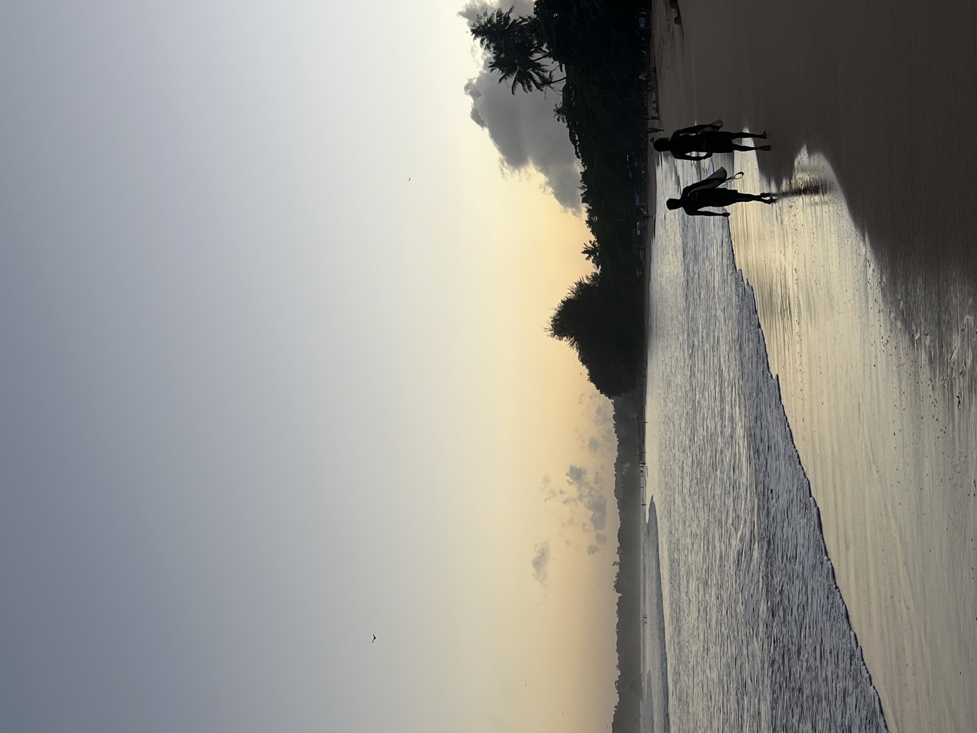 Sunset beach life captured in Peleana, Sri Lanka