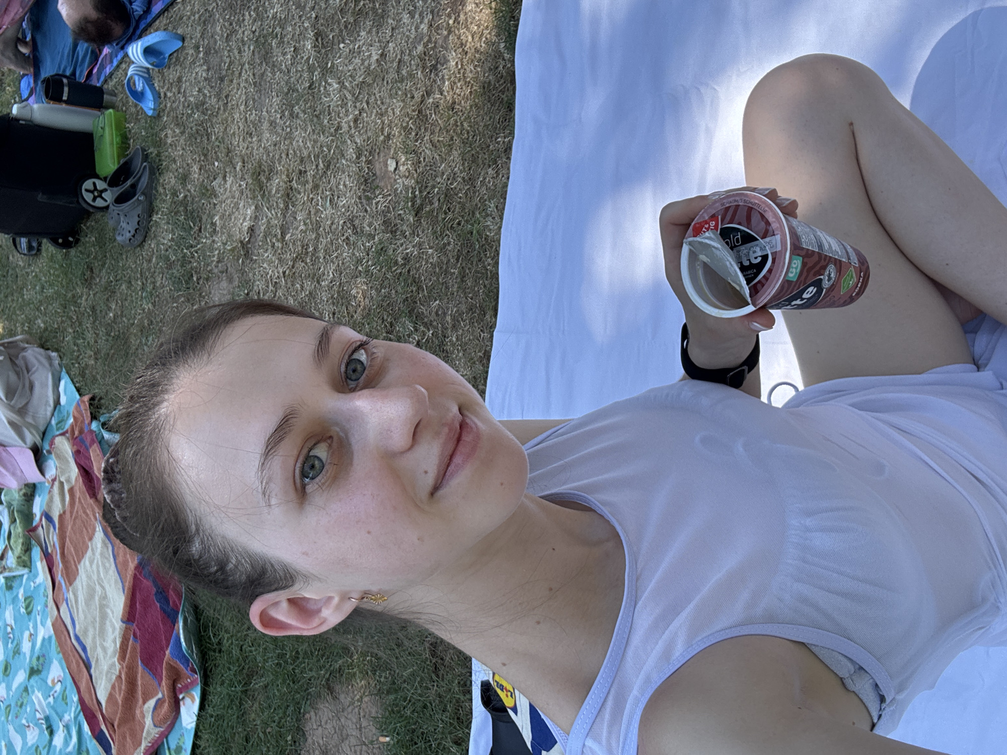 Sunny park picnic in Bürgstadt with drinks, snacks, and good vibes