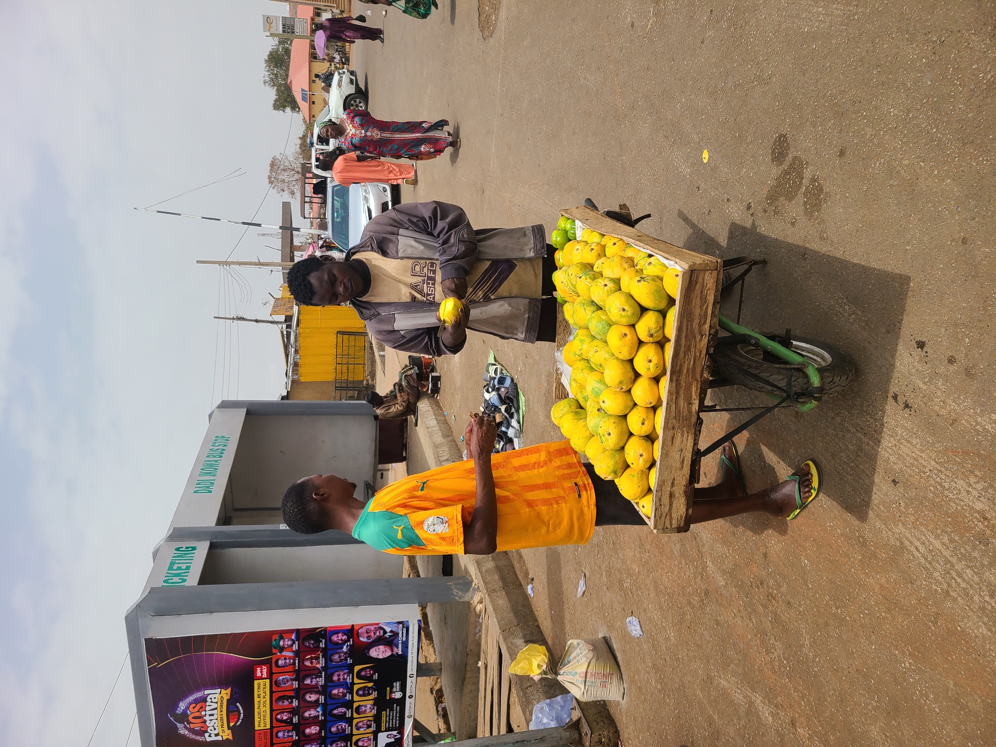Morning street life documented across Jos Nigeria
