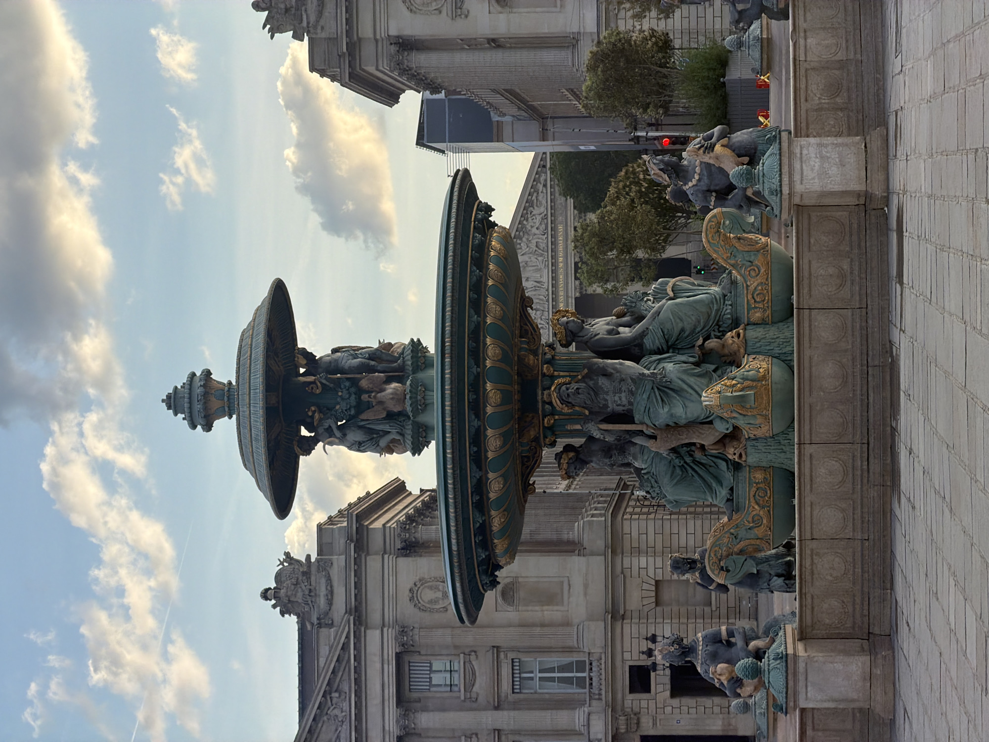 Photography exhibition spotted near Fontaine Saint-Michel in Paris