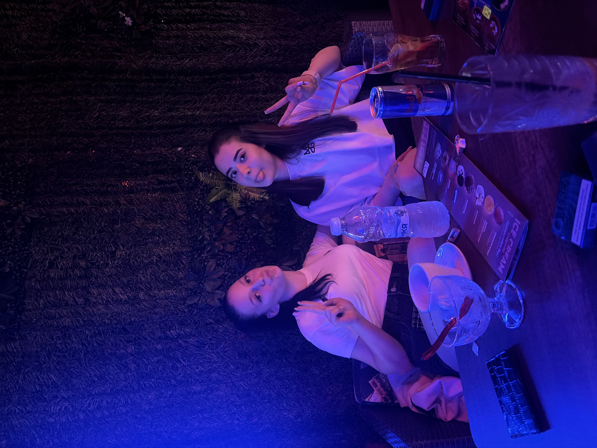 Young adults socialize at dimly lit venues in Elhovo Bulgaria