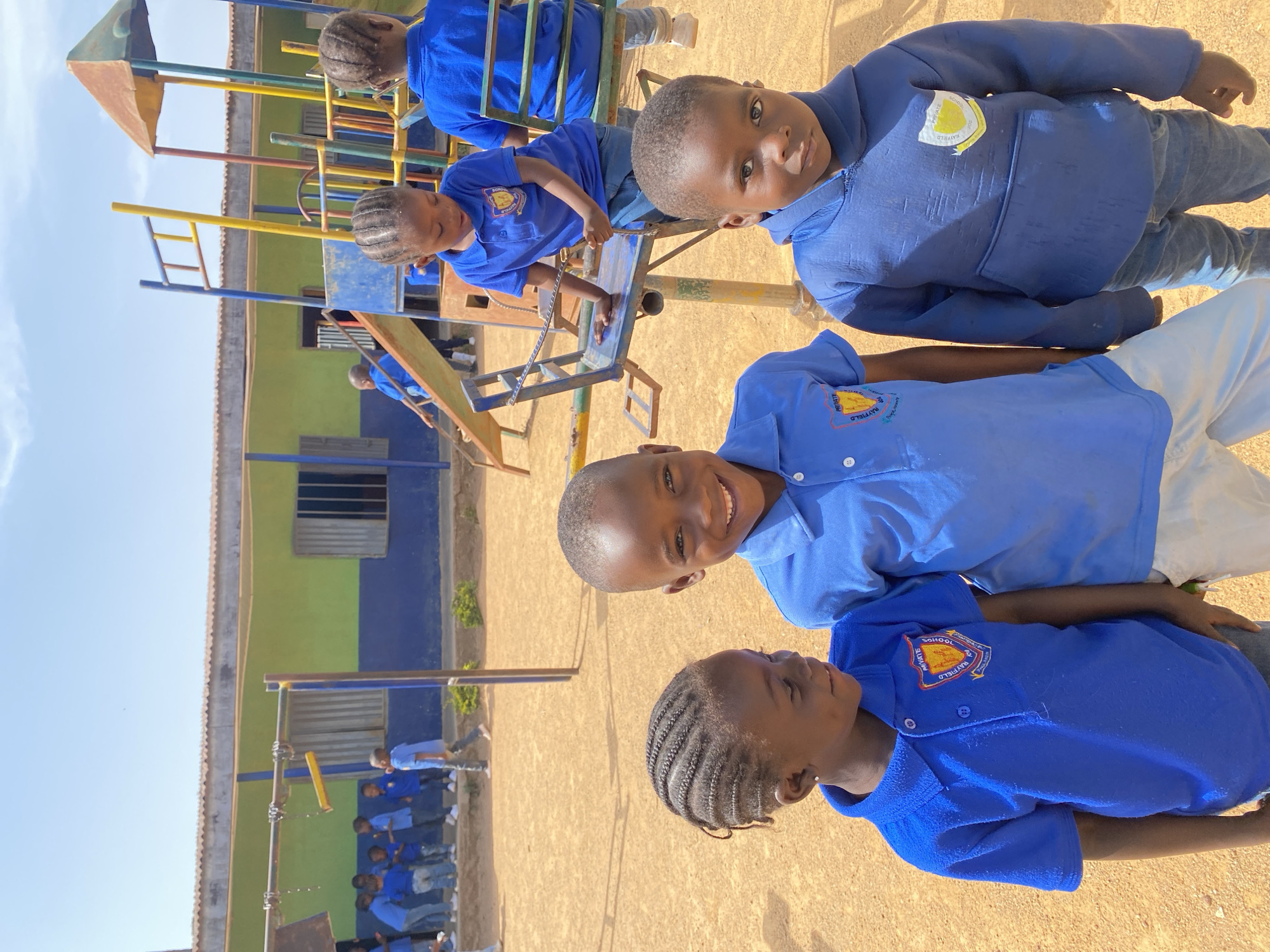 School children play at playground in Gura Top, Nigeria